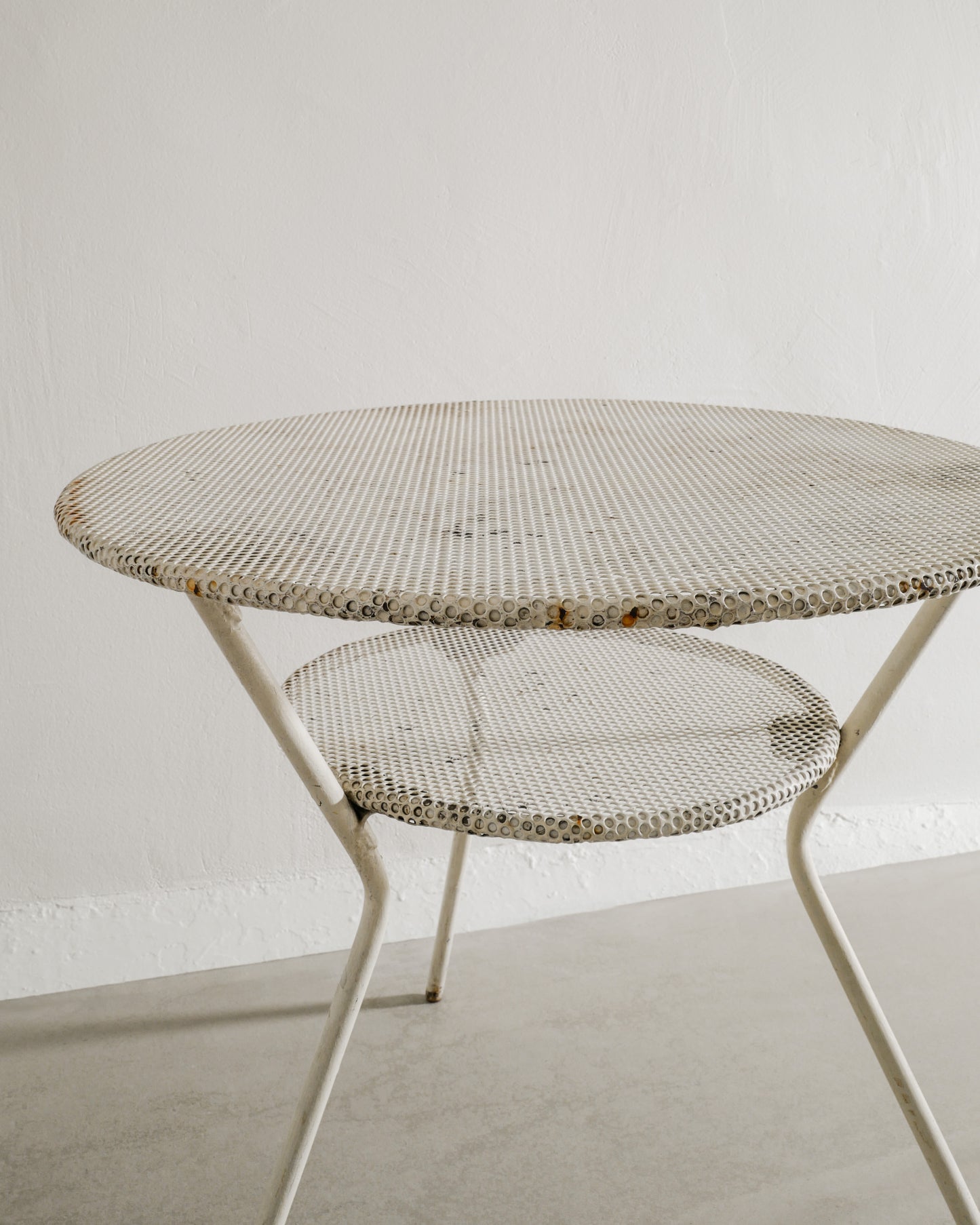 FRENCH METAL TABLE, 1950s