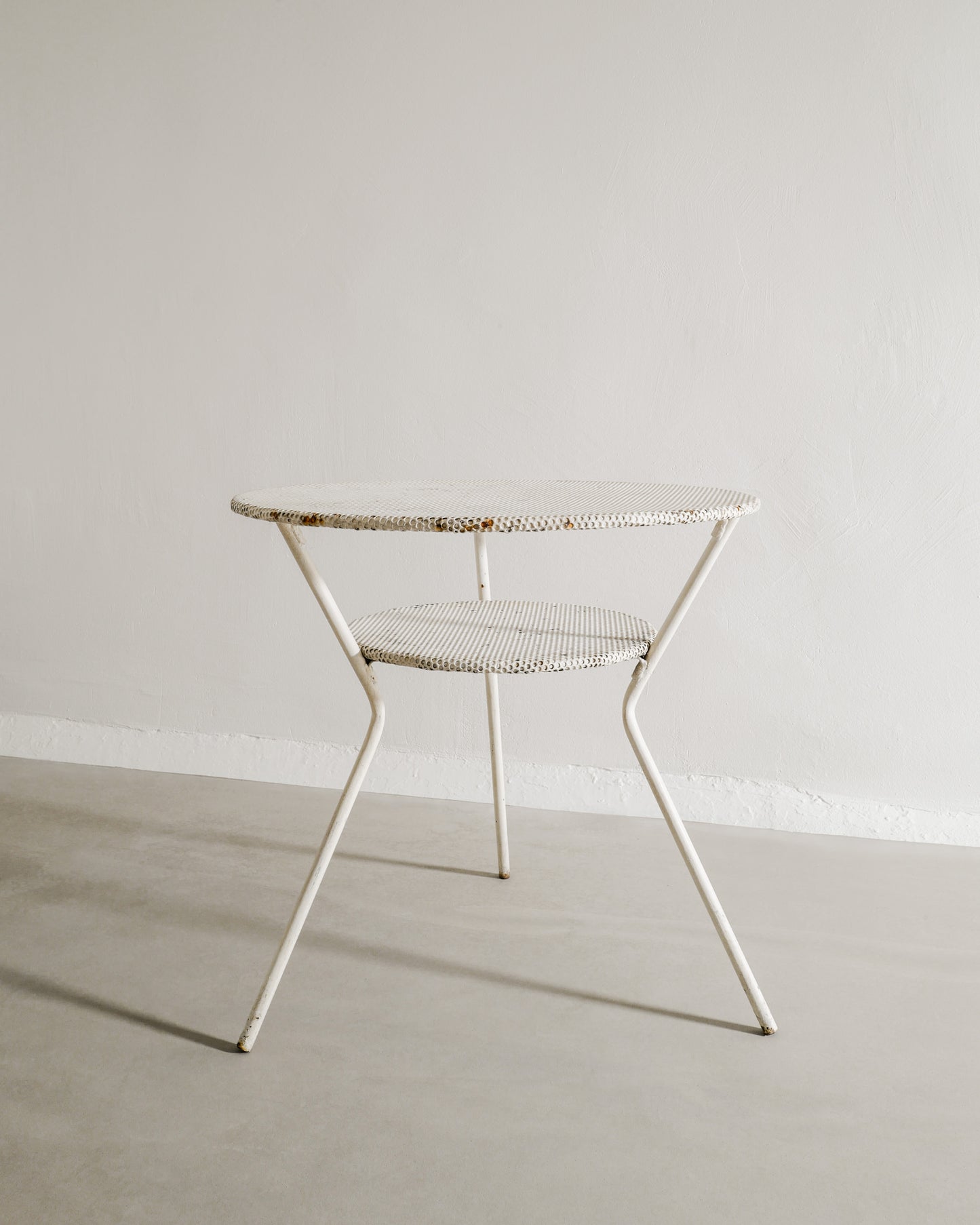 FRENCH METAL TABLE, 1950s