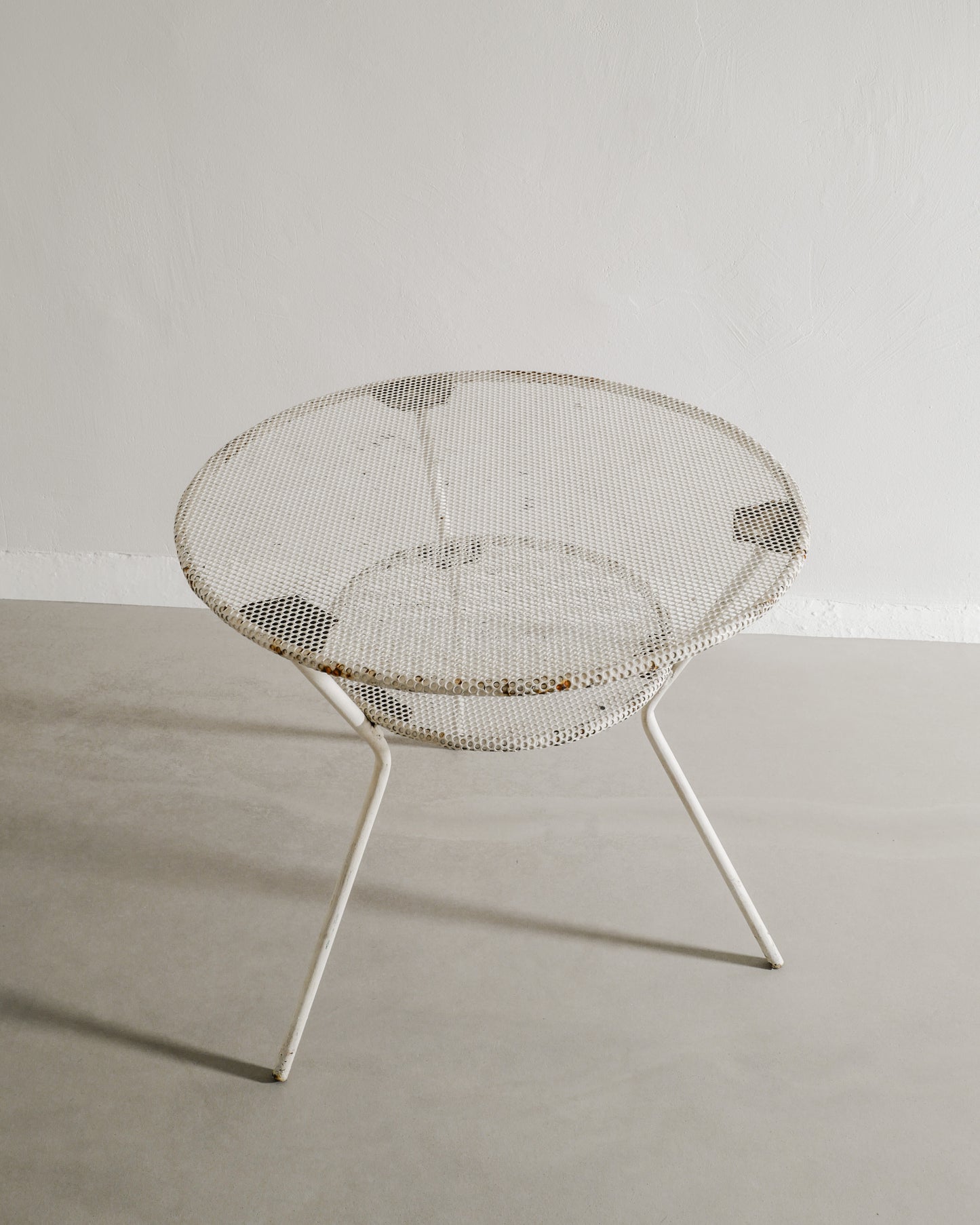 FRENCH METAL TABLE, 1950s