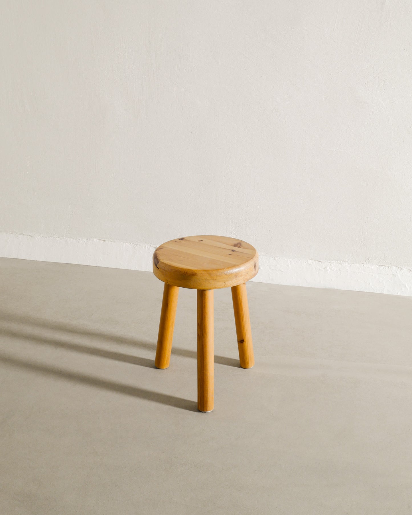 SWEDISH PINE STOOL, 1970s