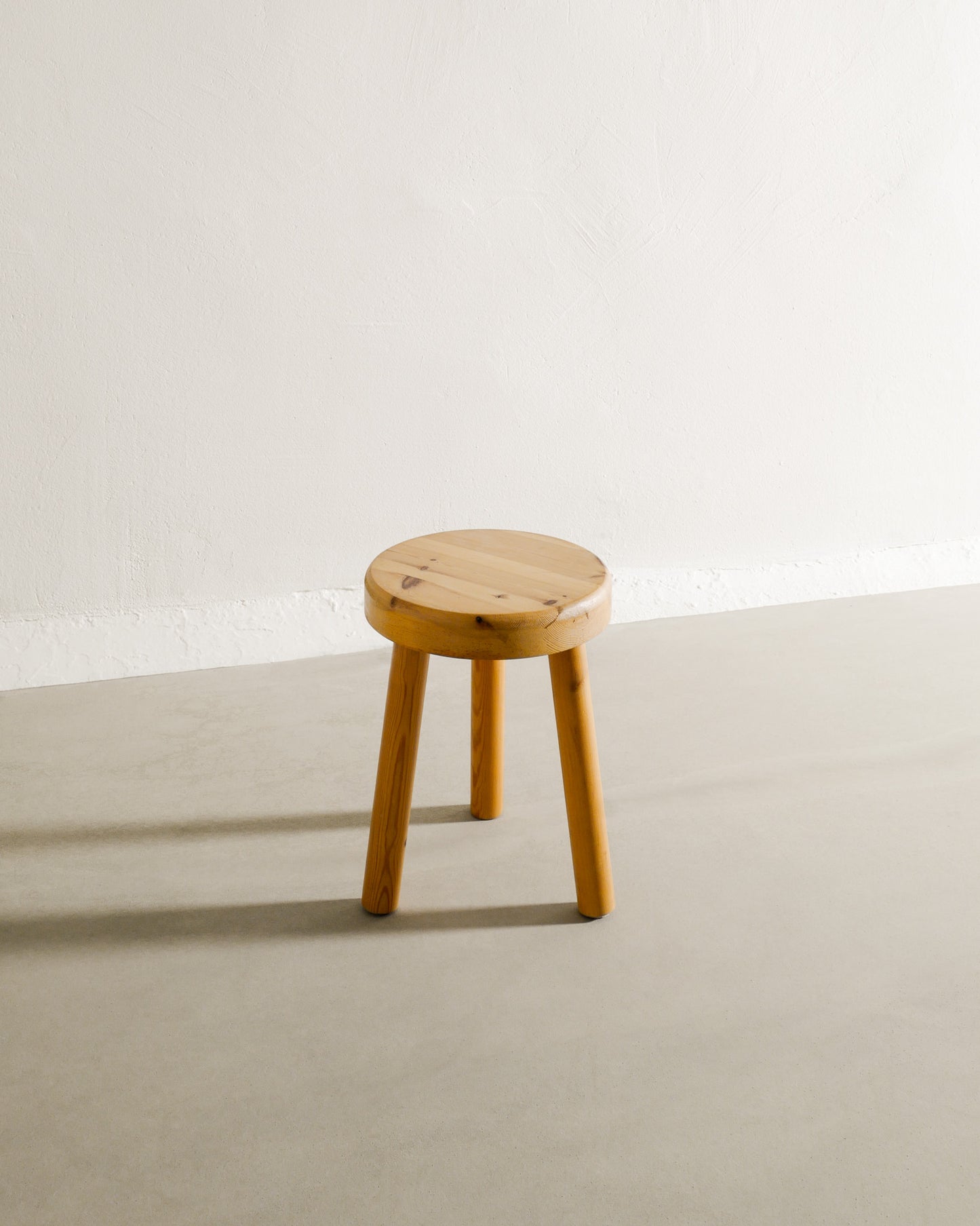 SWEDISH PINE STOOL, 1970s
