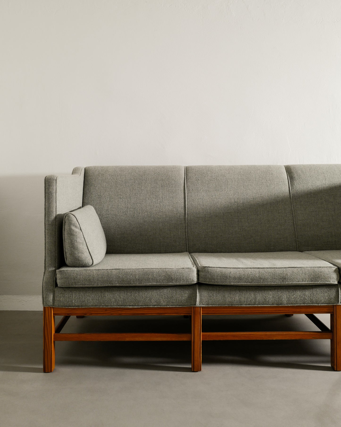 DANISH THREE SEATER PINE SOFA, 1960s