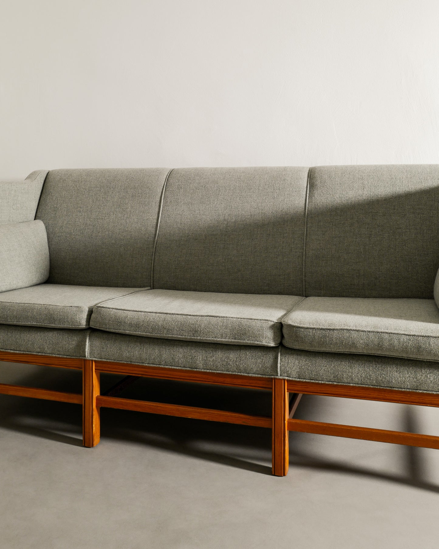 DANISH THREE SEATER PINE SOFA, 1960s