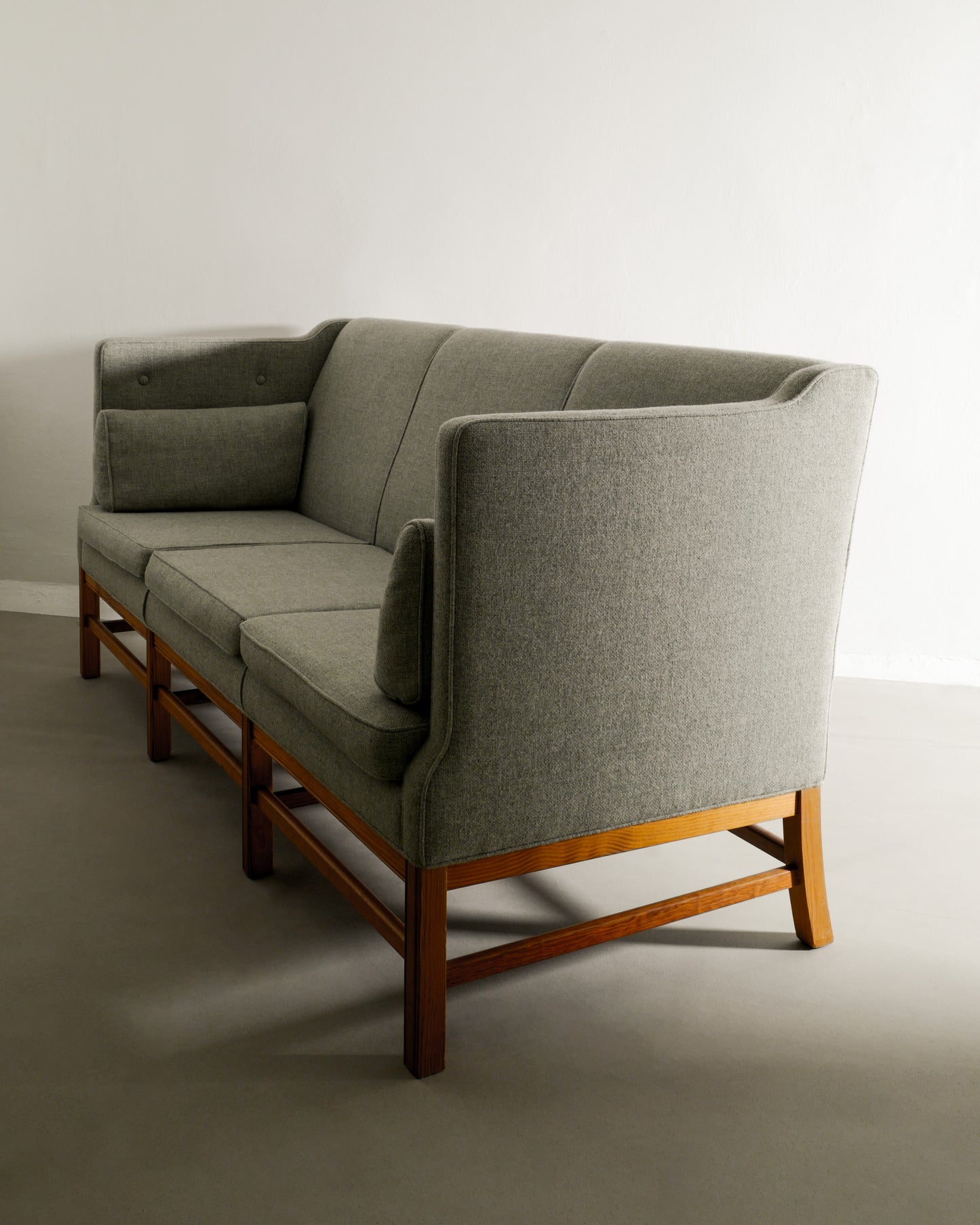 DANISH THREE SEATER PINE SOFA, 1960s