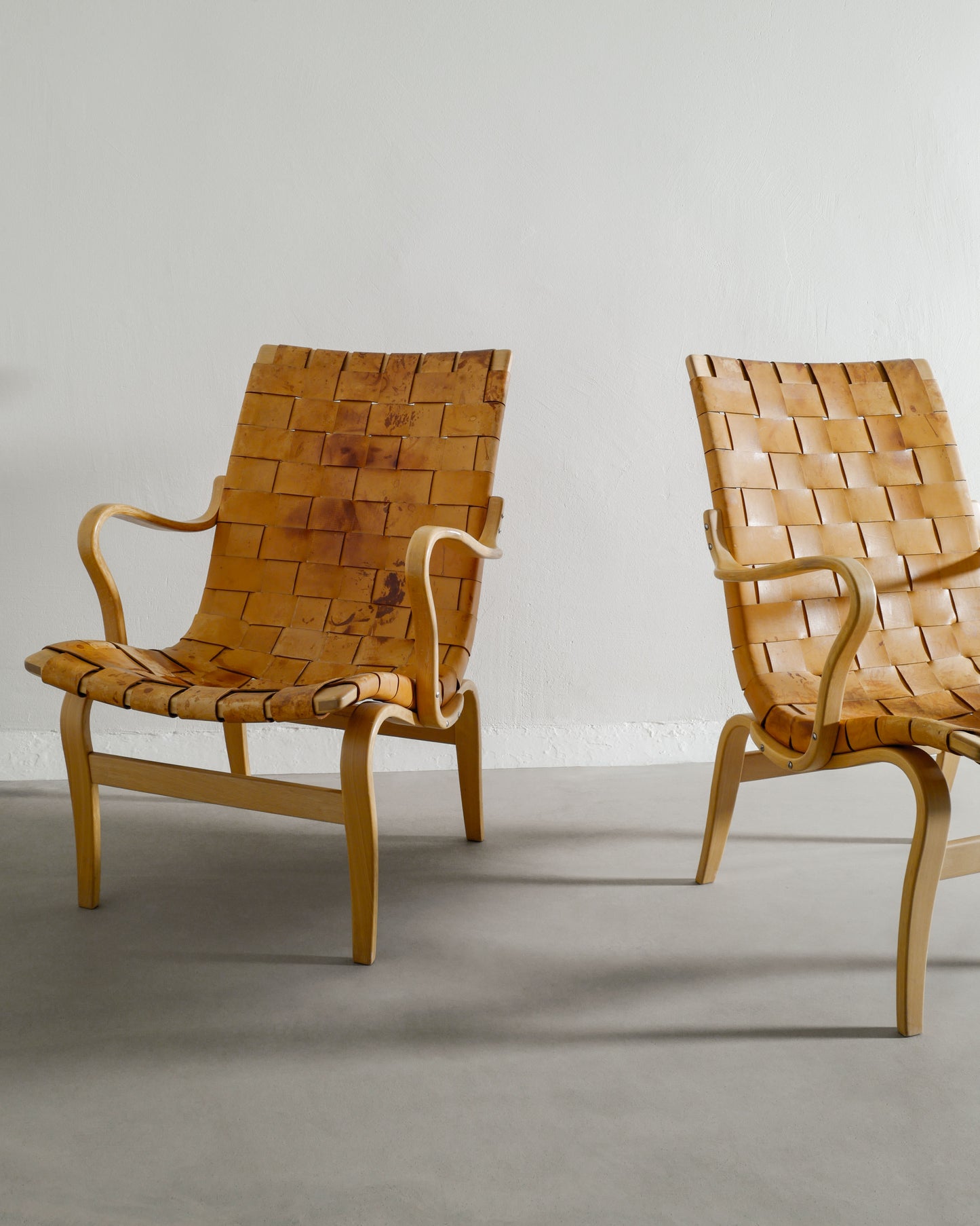 BRUNO MATHSSON "EVA" ARMCHAIRS, 1970s