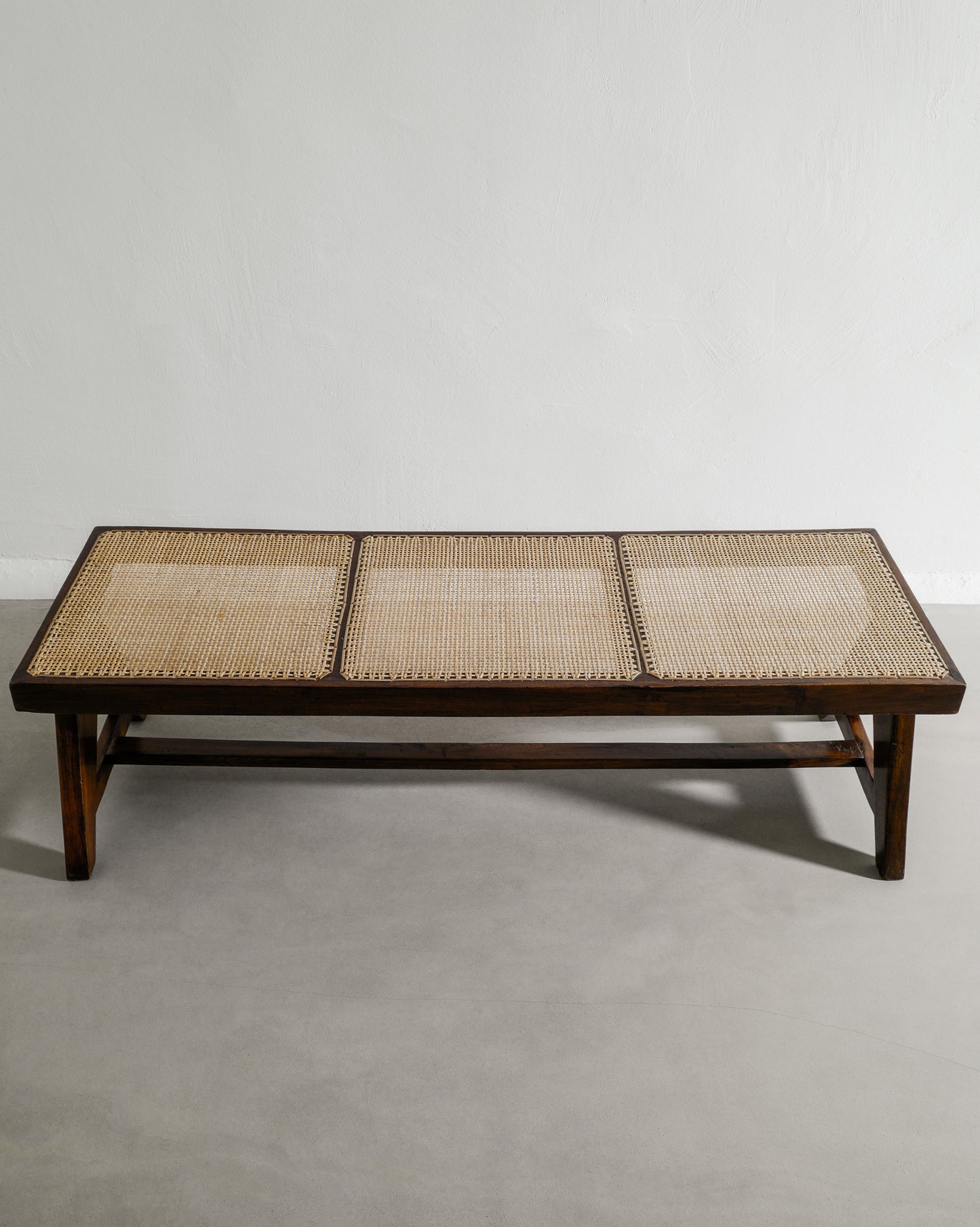 PIERRE JEANNERET WOODEN BENCH, 1950s