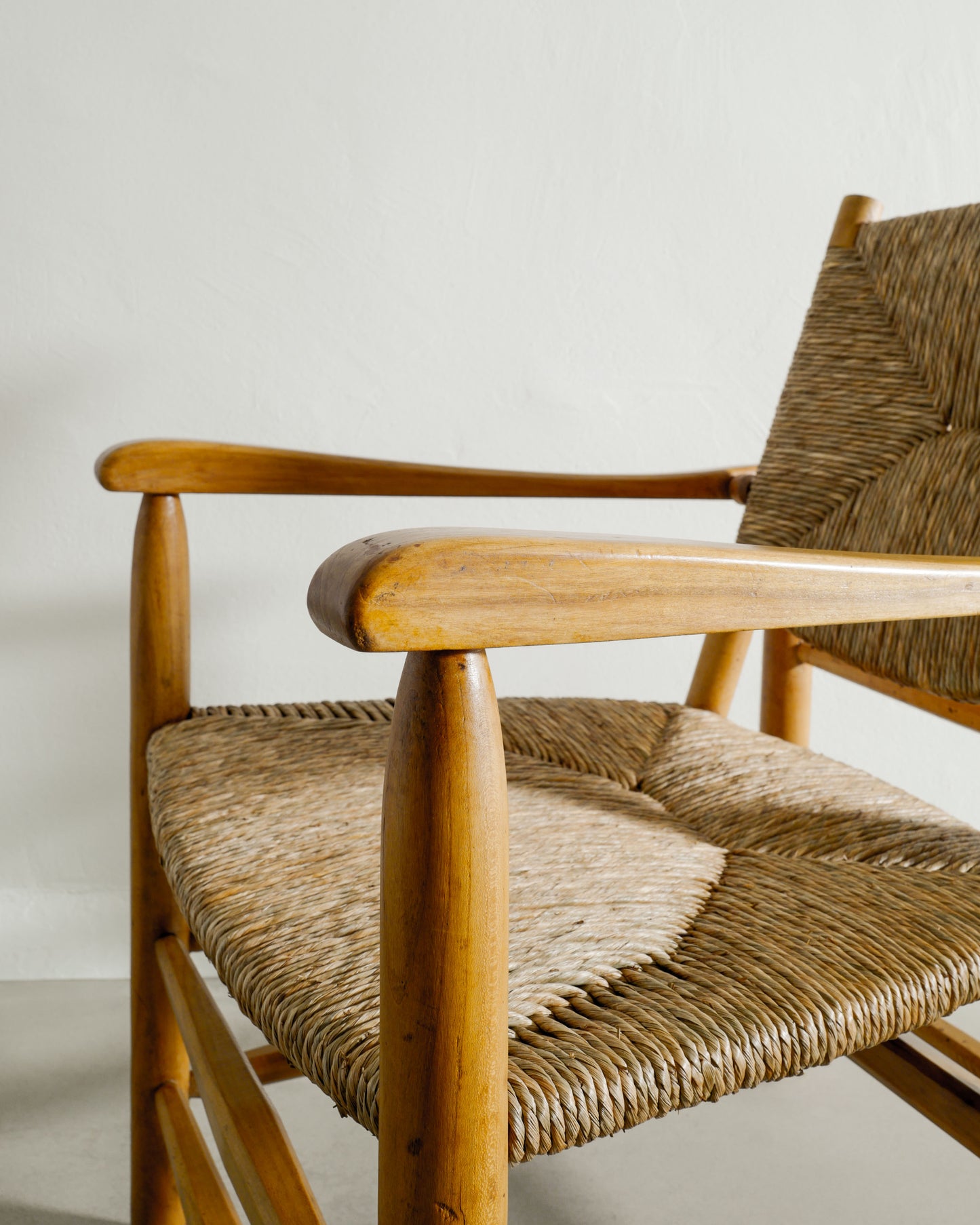 CHARLOTTE PERRIAND "N21" ARMCHAIRS, 1940s