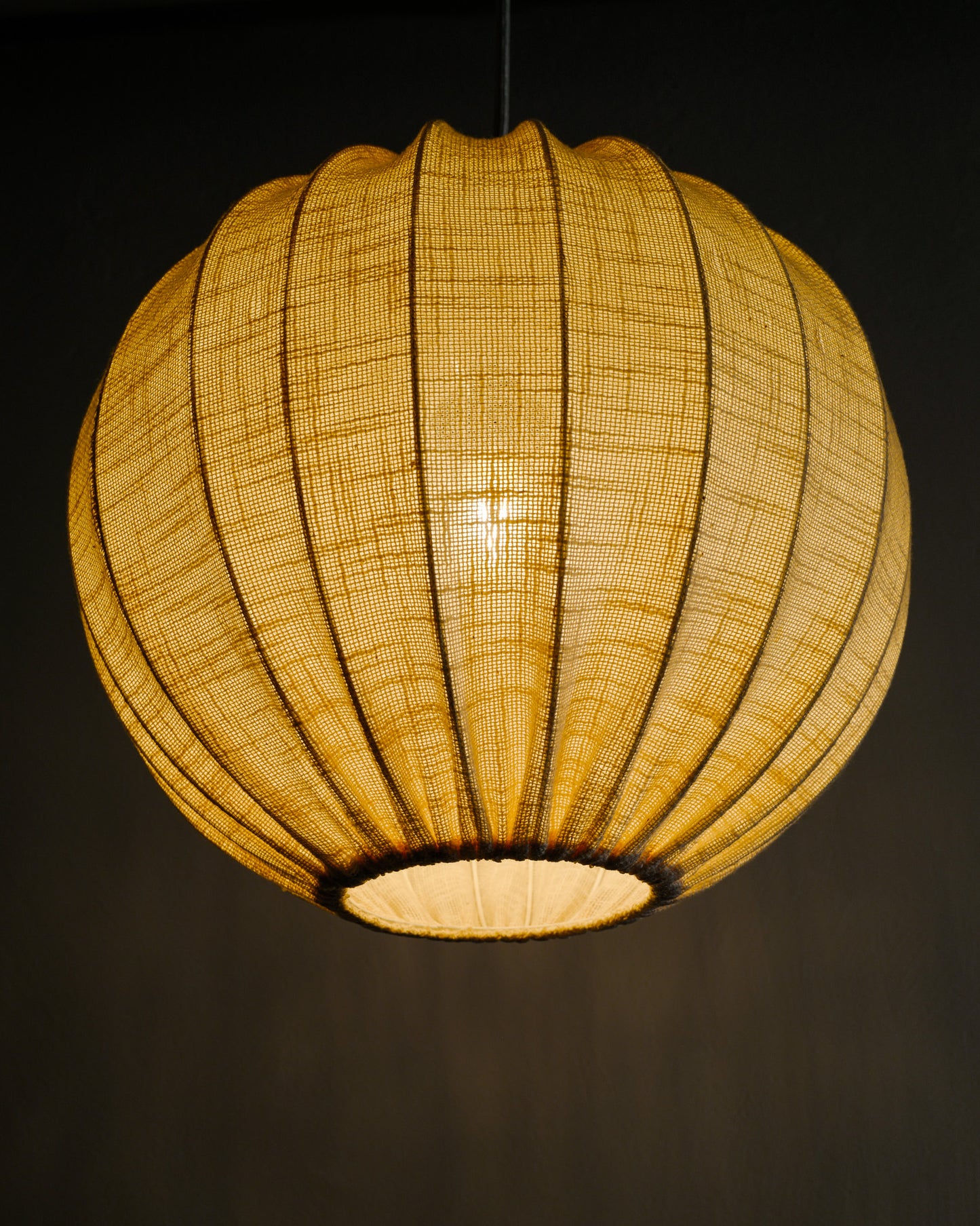 SWEDISH TEXTILE CEILING LAMP, 1960s