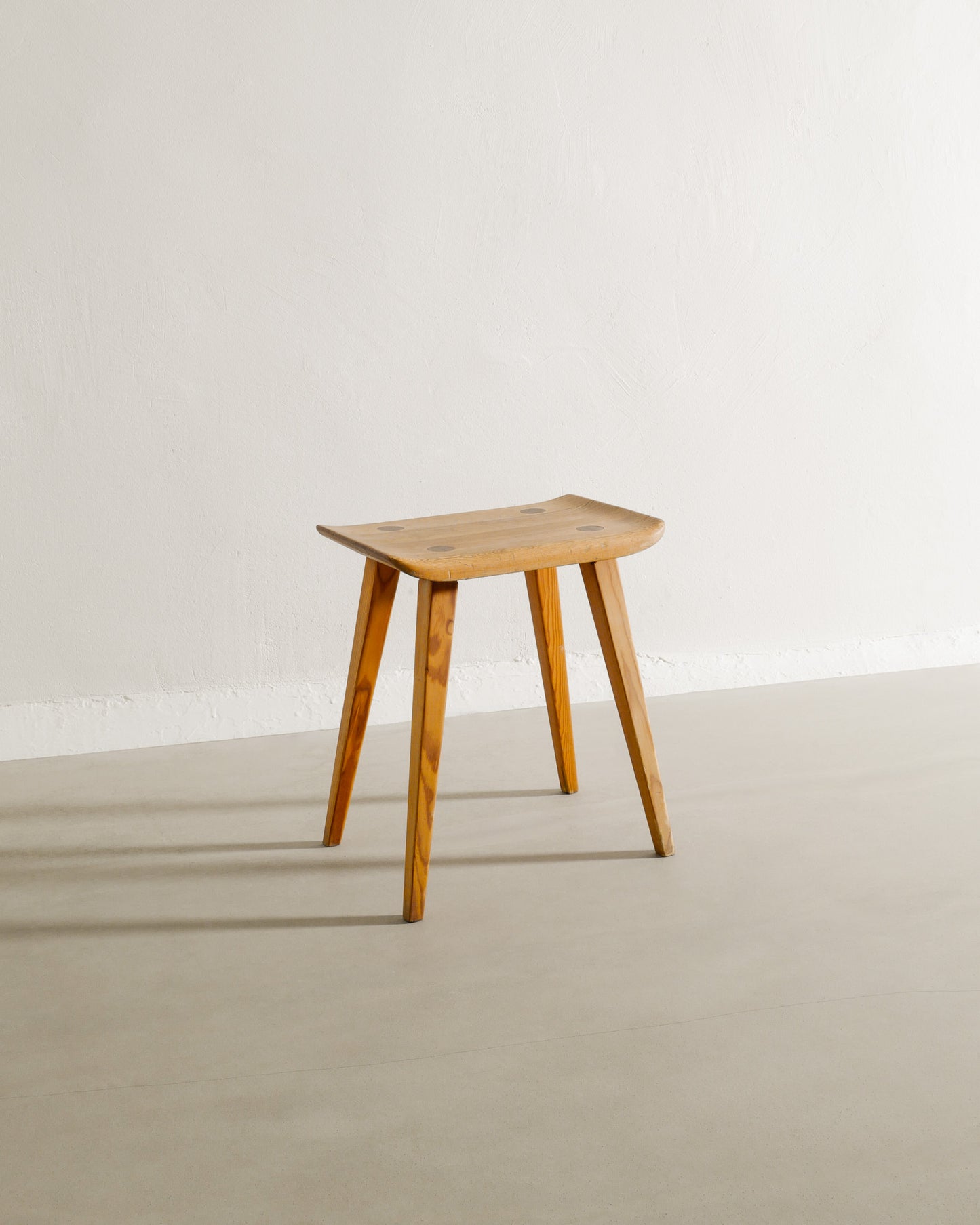 CARL MALMSTEN "VISINGSÖ" PINE STOOL, 1940s
