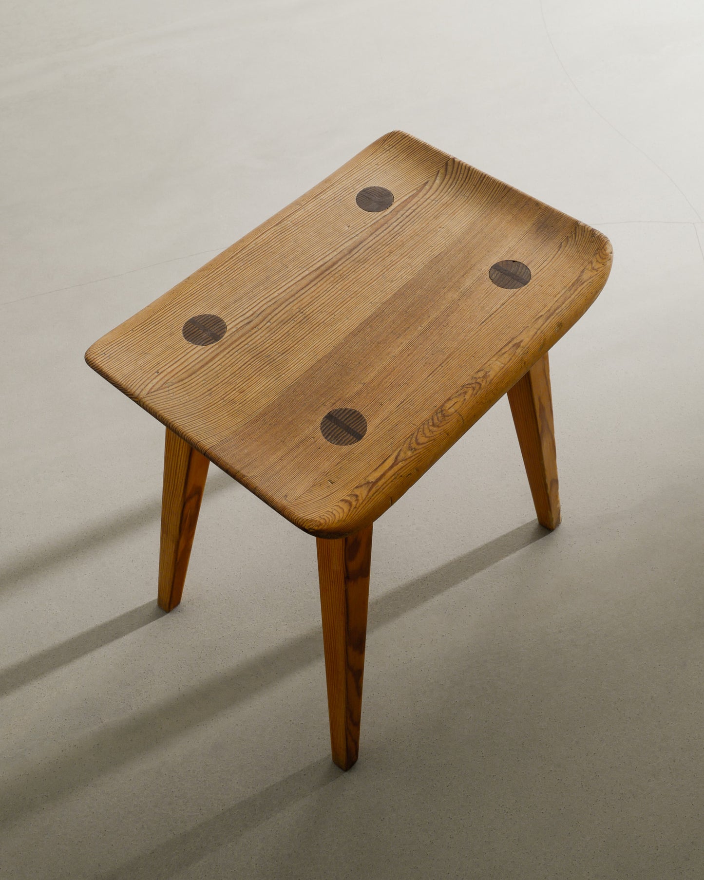 CARL MALMSTEN "VISINGSÖ" PINE STOOL, 1940s