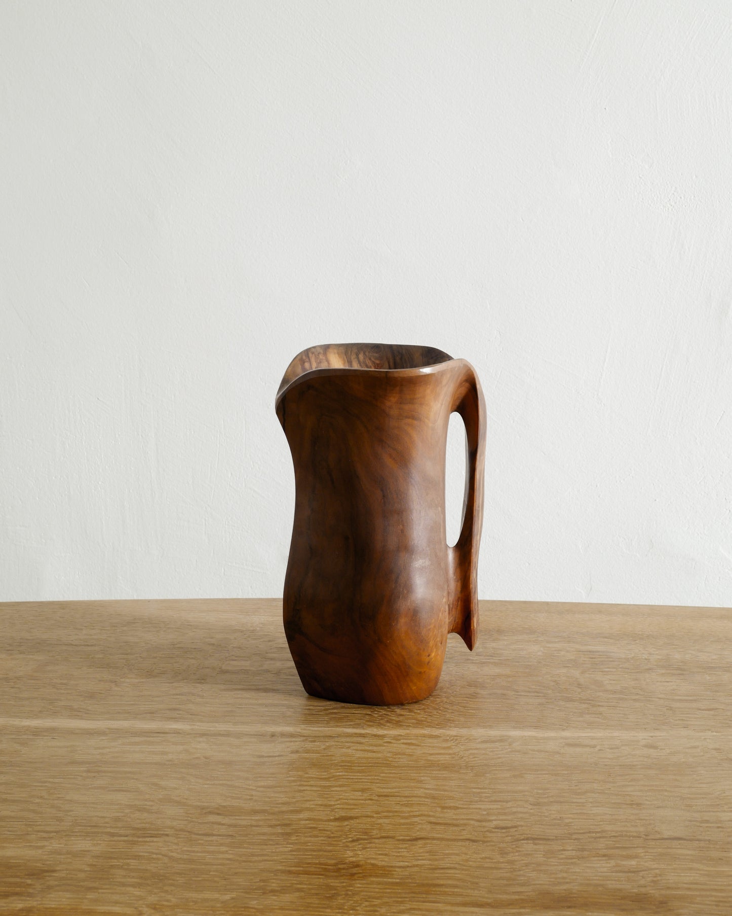 FRENCH WOODEN PITCHER, 1960s