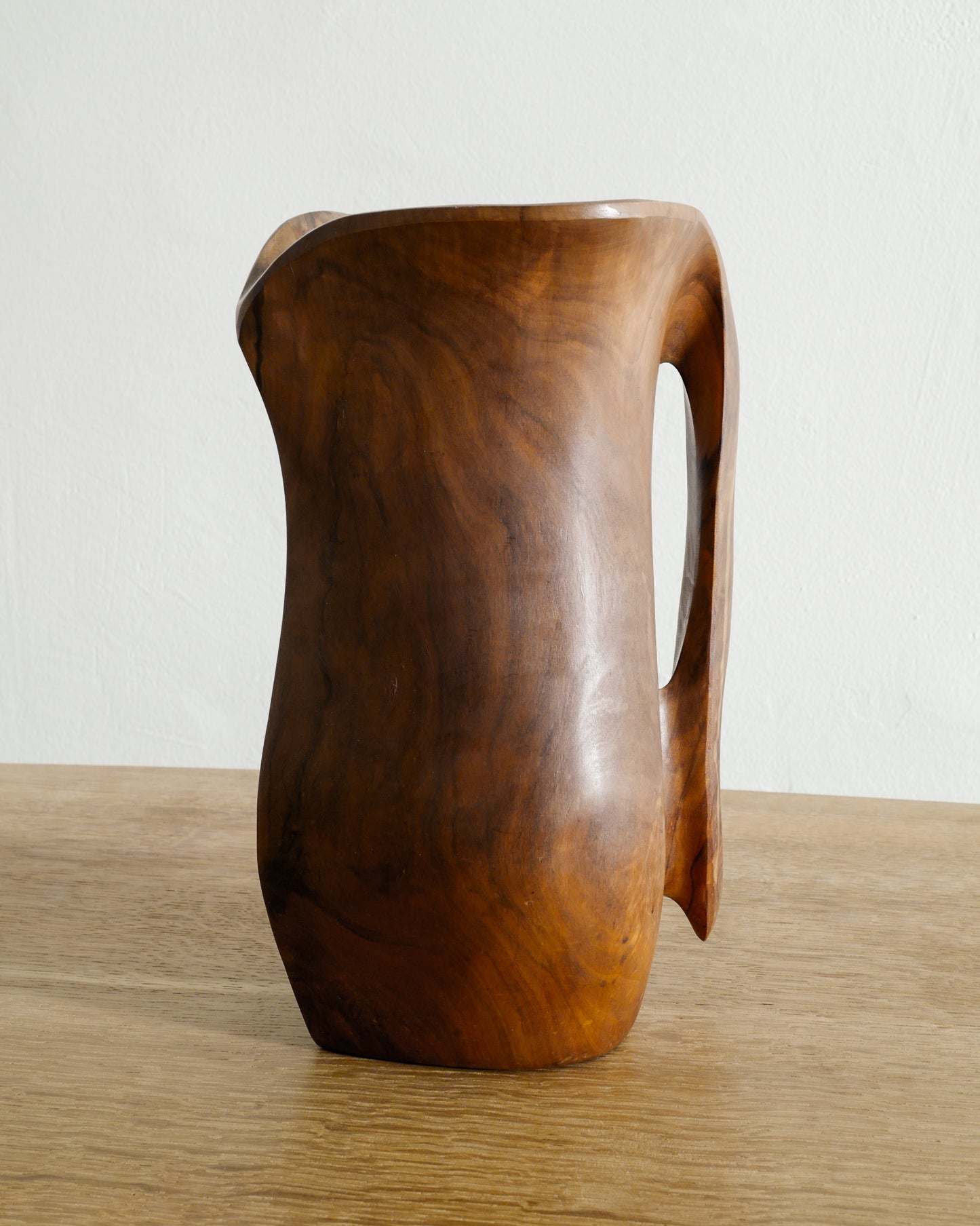 FRENCH WOODEN PITCHER, 1960s