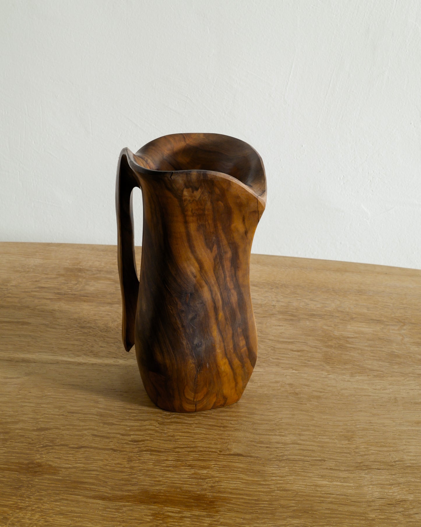 FRENCH WOODEN PITCHER, 1960s