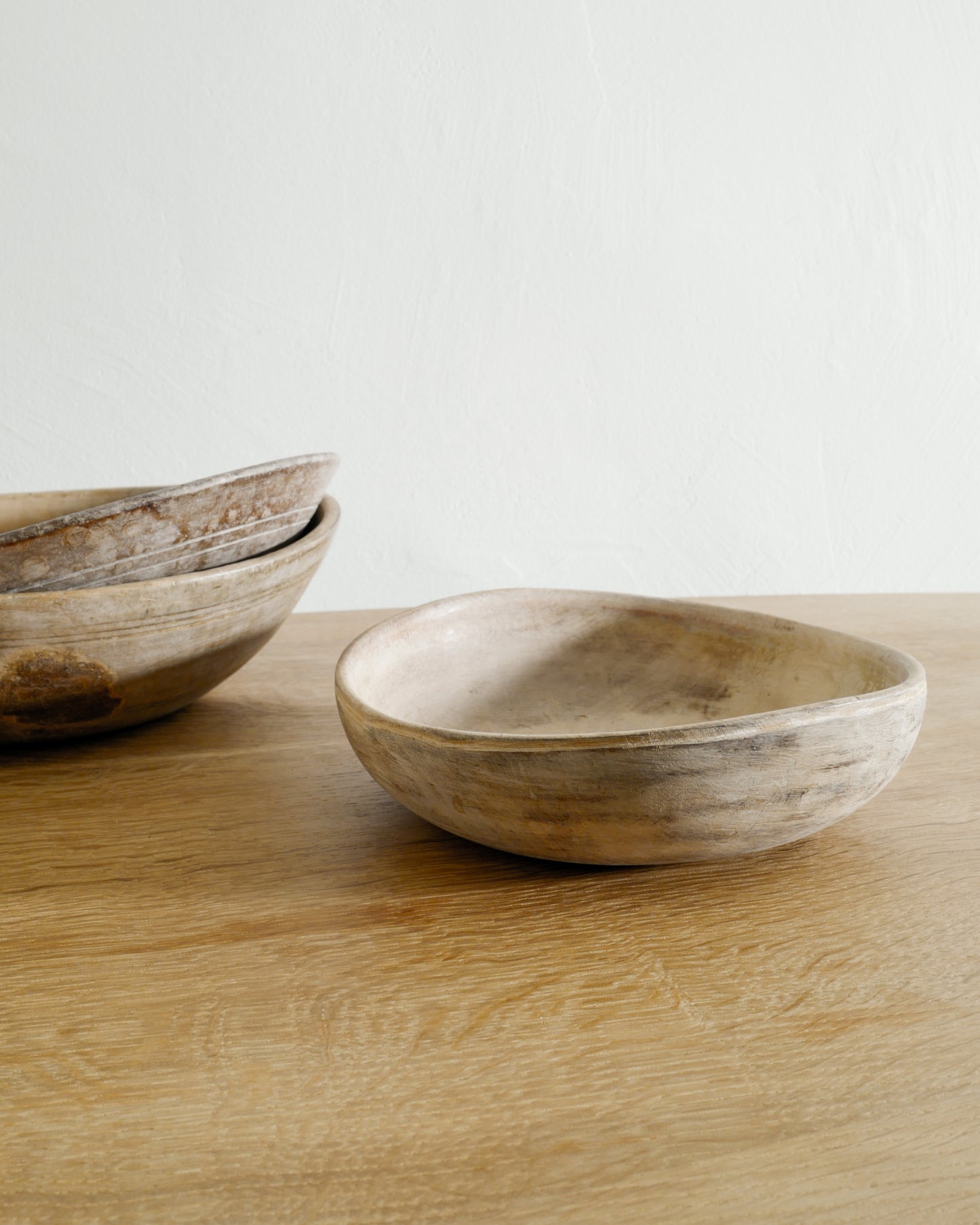 SET OF SWEDISH ANTIQUE WOODEN BOWLS, 1800s