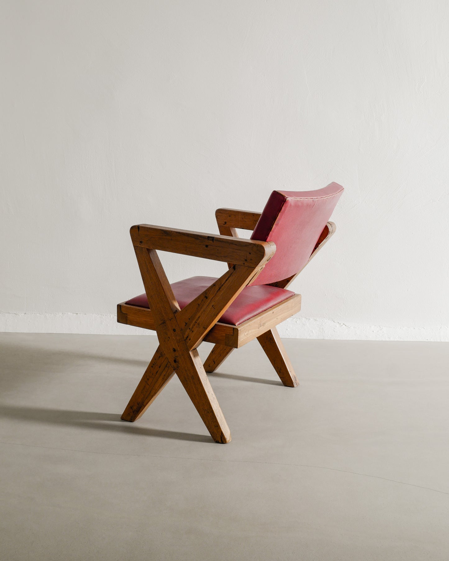 PIERRE JEANNERET "X-CHAIRS" IN LEATHER, 1950s