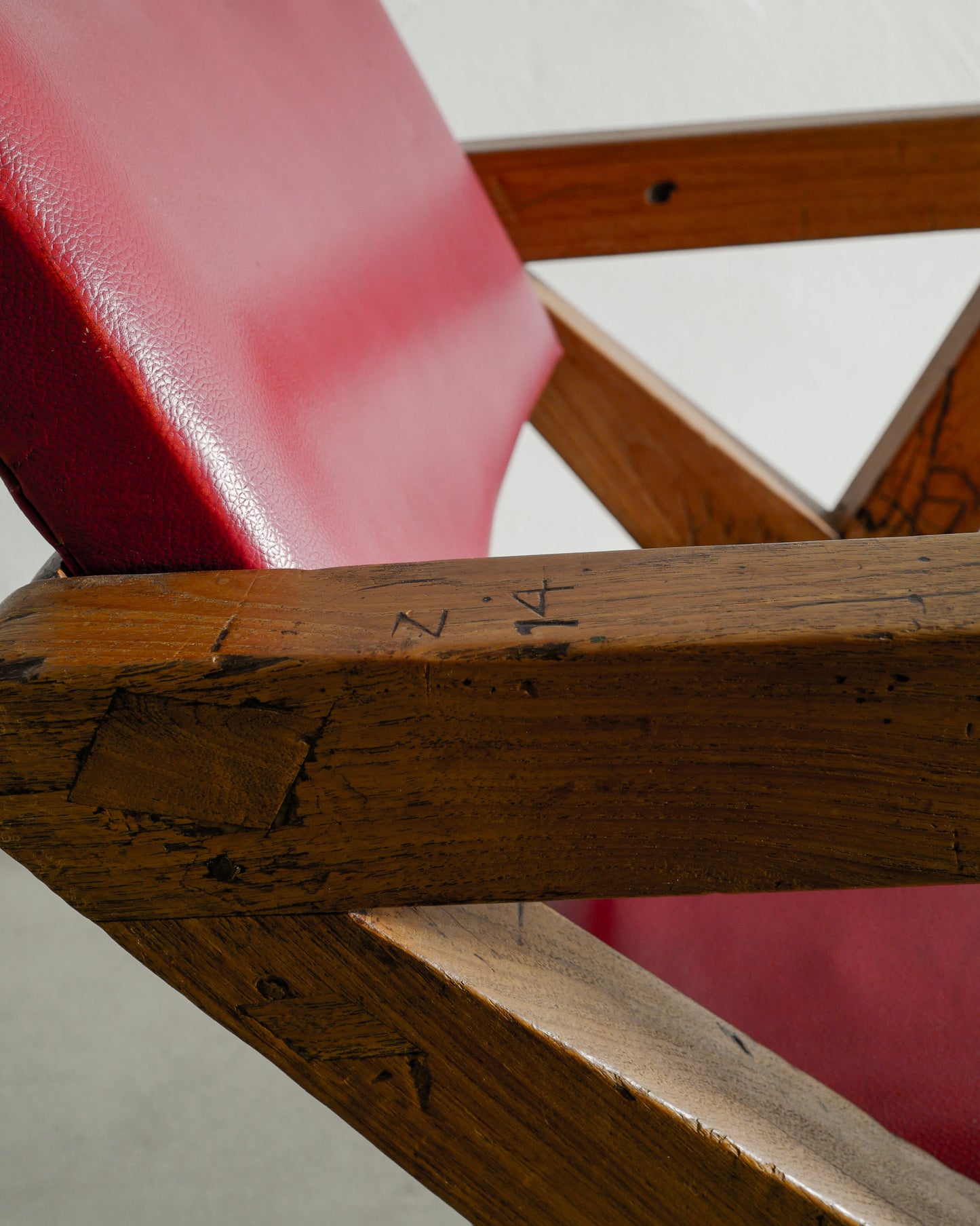 PIERRE JEANNERET "X-CHAIRS" IN LEATHER, 1950s