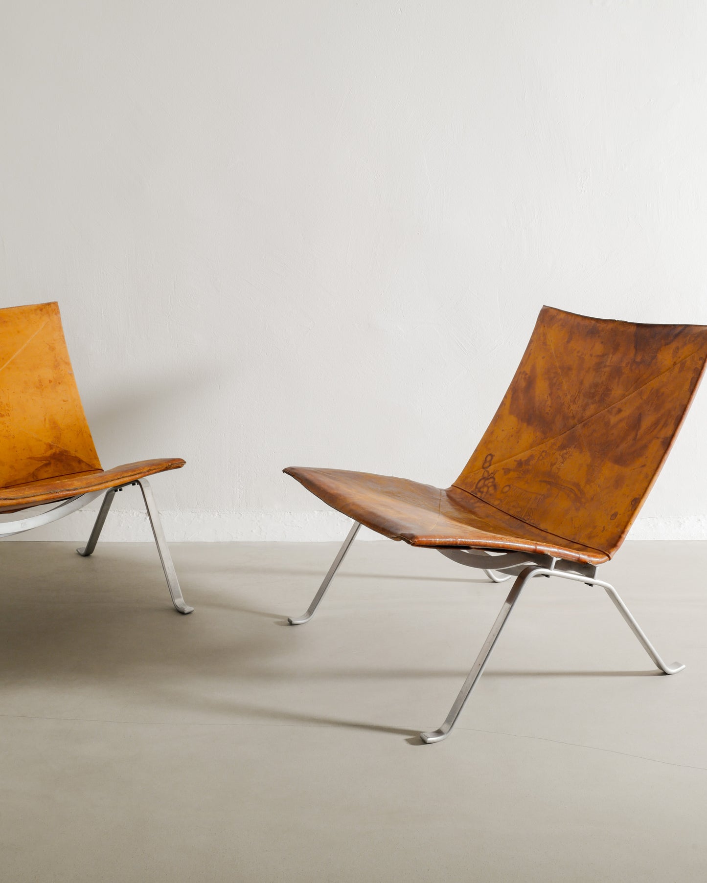 POUL KJAERHOLM "PK-22" CHAIRS E. KOLD, 1960s