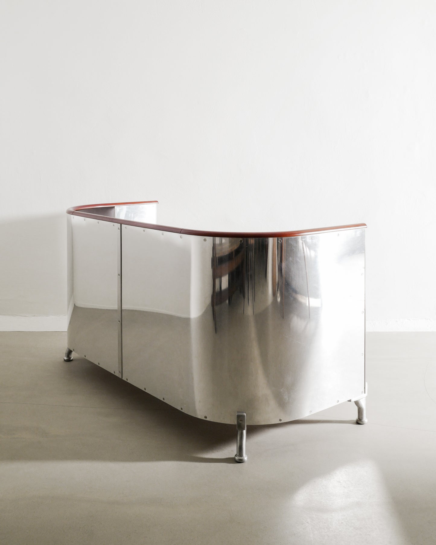 MATS THESELIUS ALUMINUM SOFA, 1990s