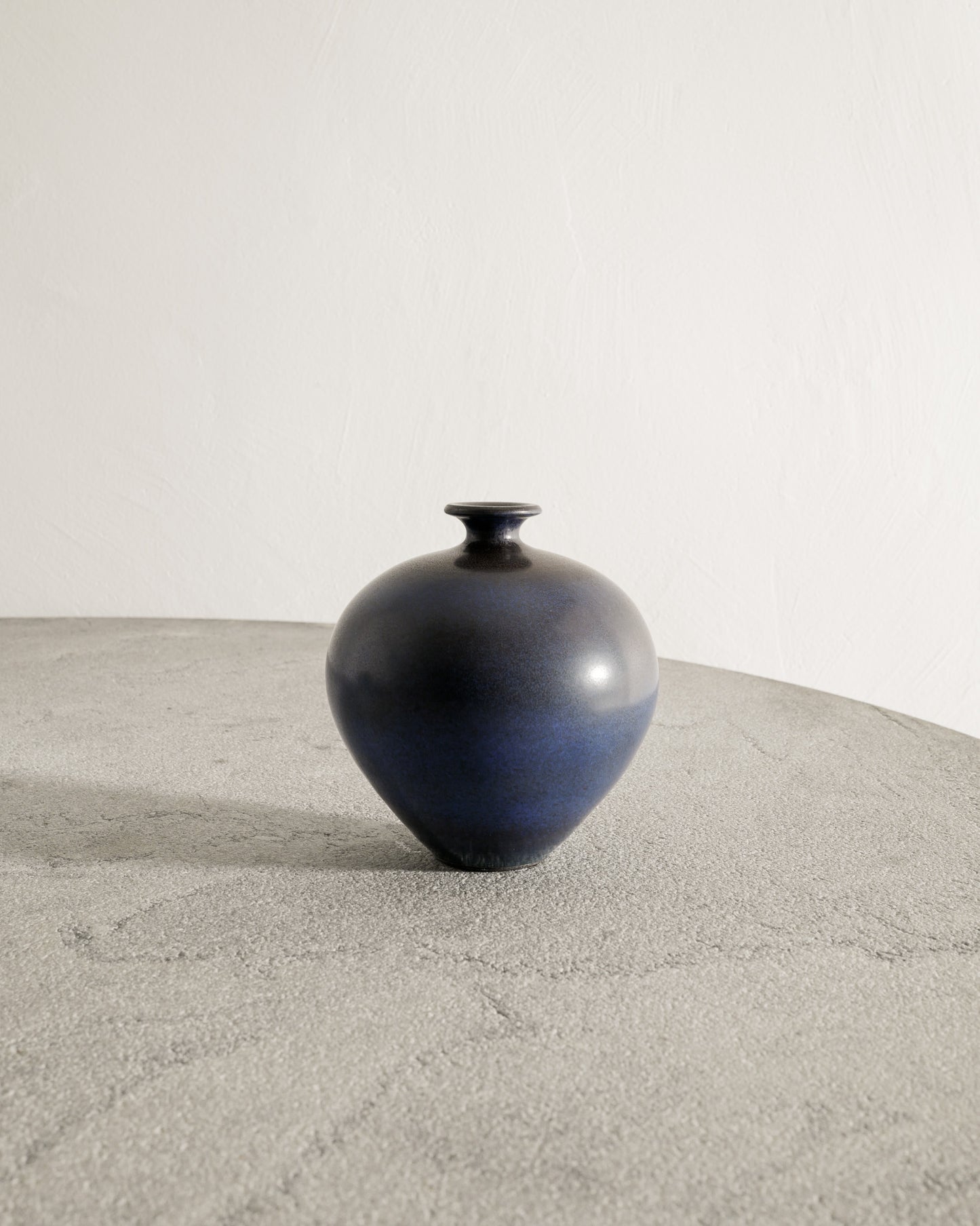 BERNDT FRIBERG DARK BLUE VASE, 1970s