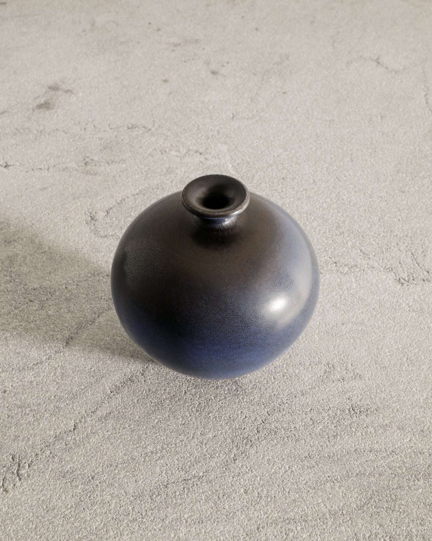 BERNDT FRIBERG DARK BLUE VASE, 1970s