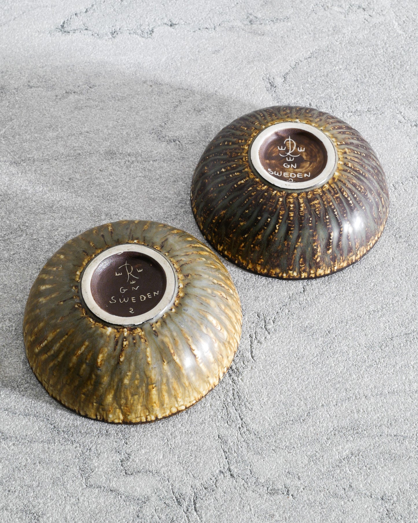 GUNNAR NYLUND "RUBUS" LOW BOWLS, 1950s