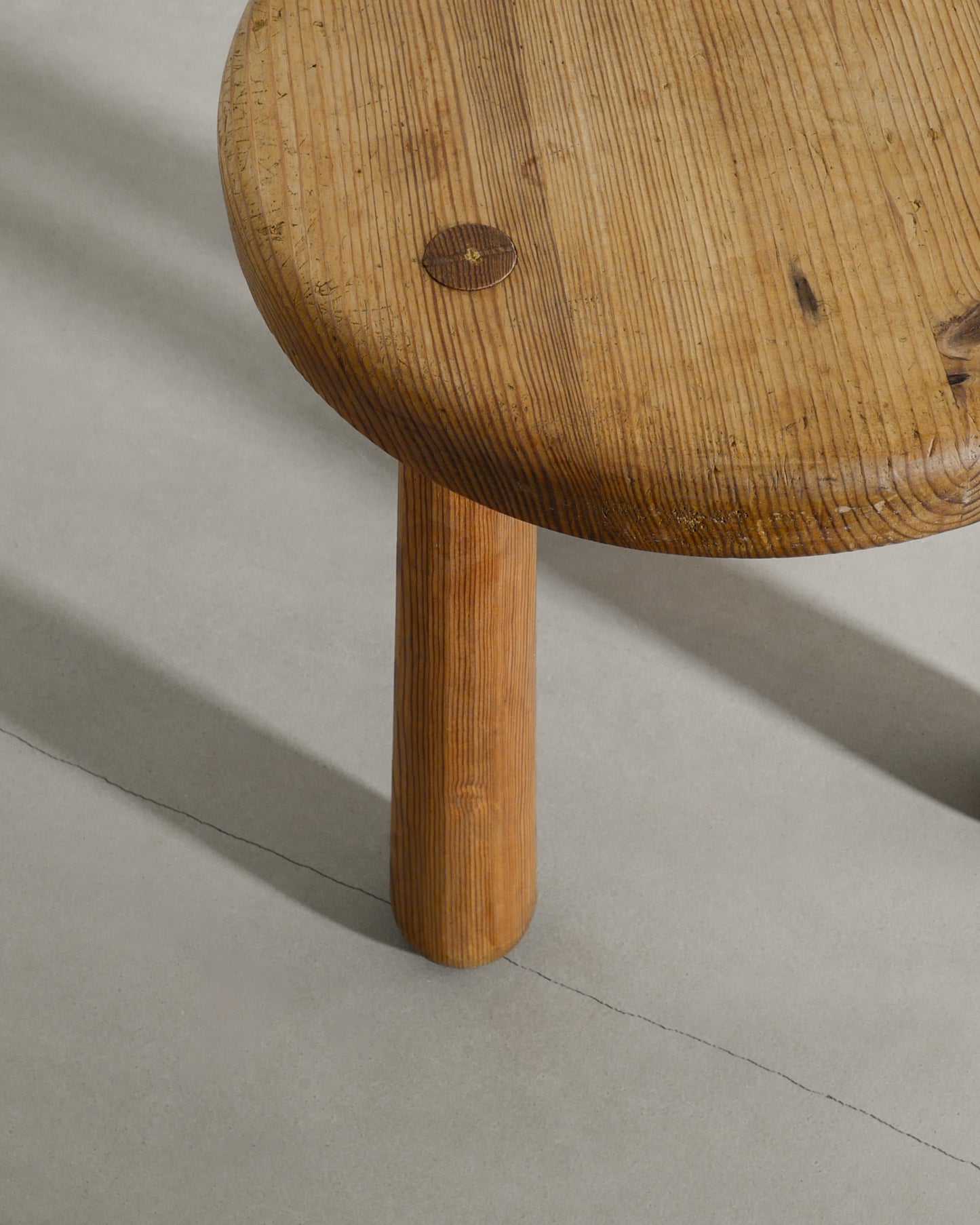 AXEL EINAR HJORTH "SKOGA" PINE STOOL, 1930s