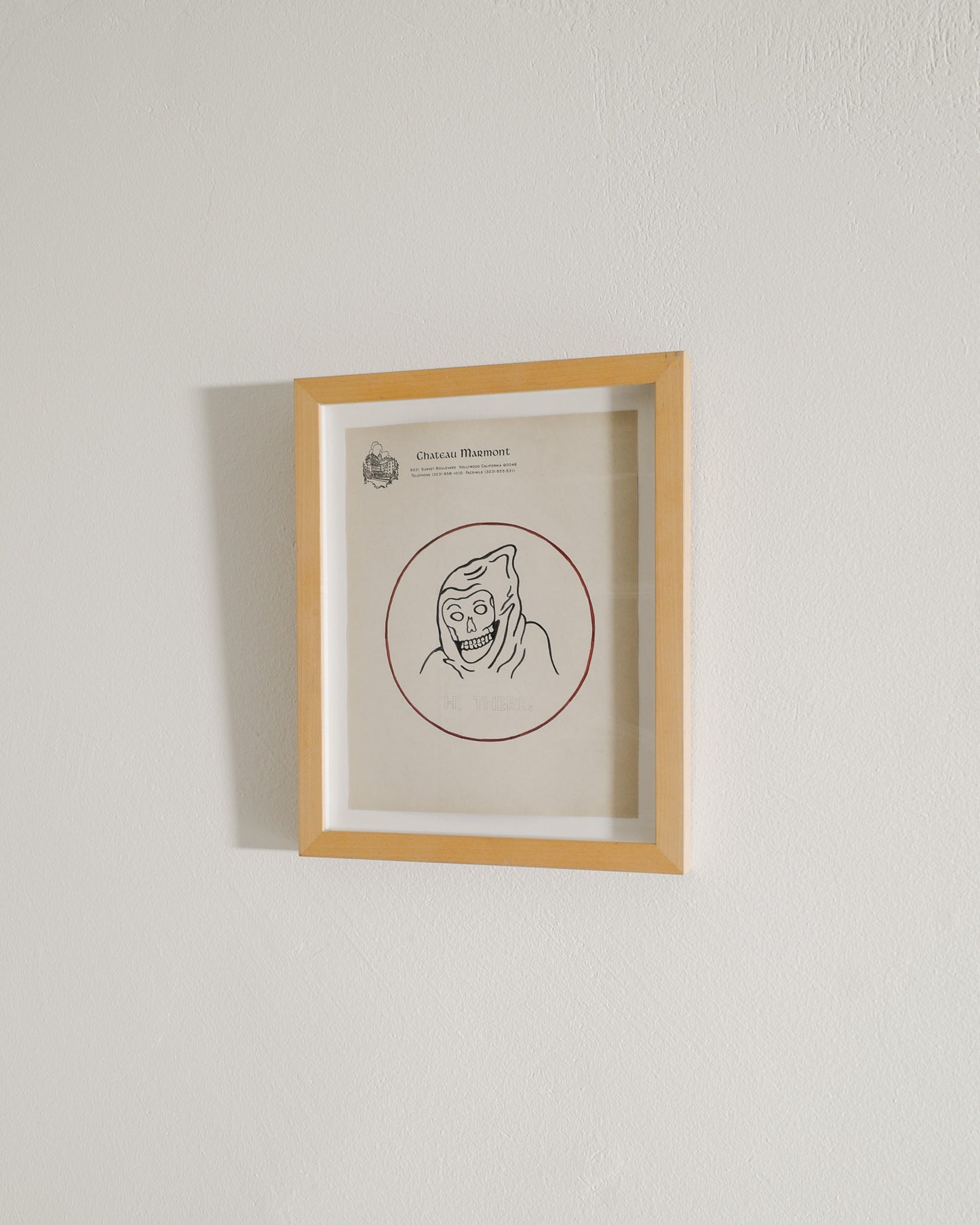 WES LANG "HI THERE" DRAWING, 2009
