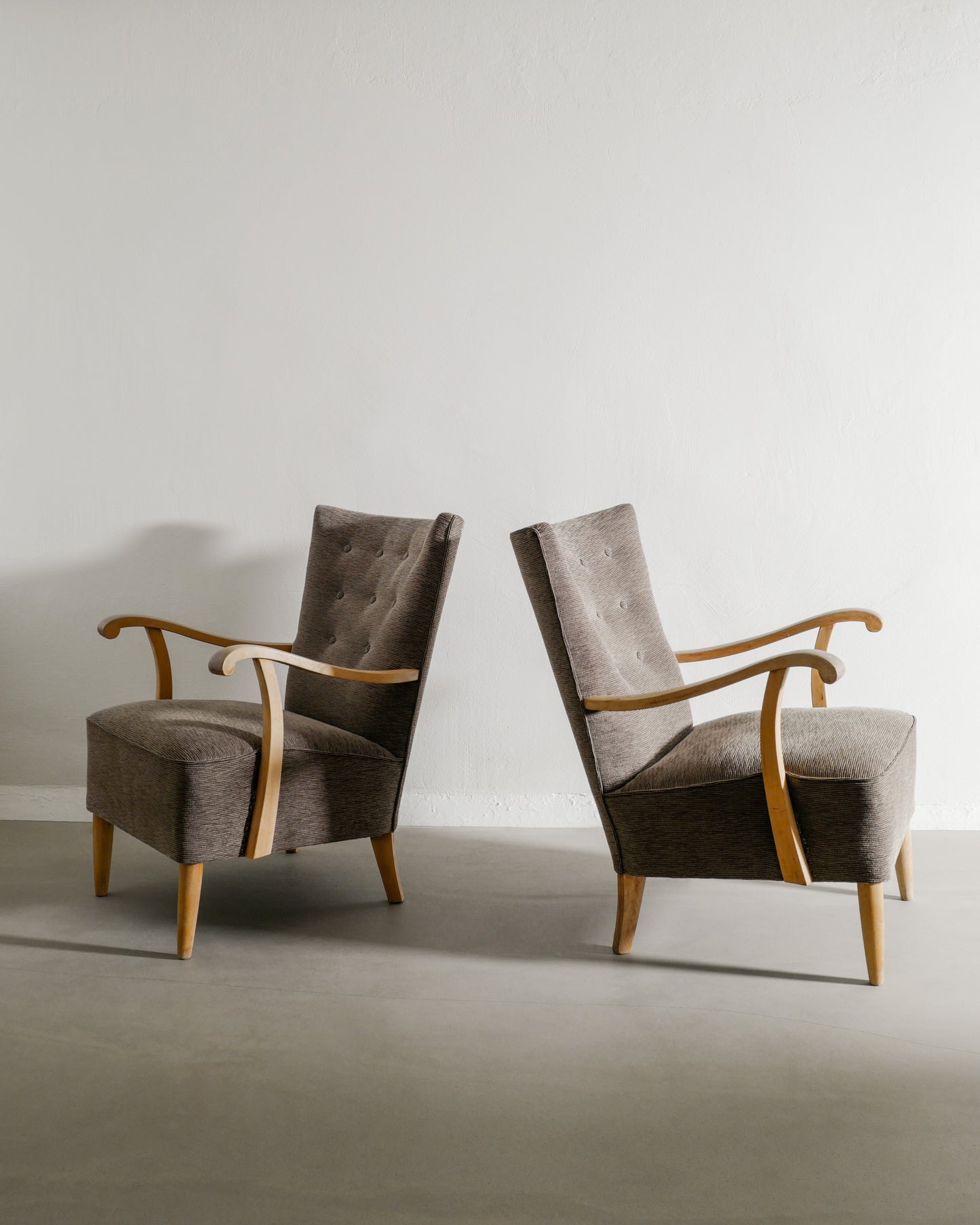 SWEDISH MODERN ARMCHAIRS, 1940s