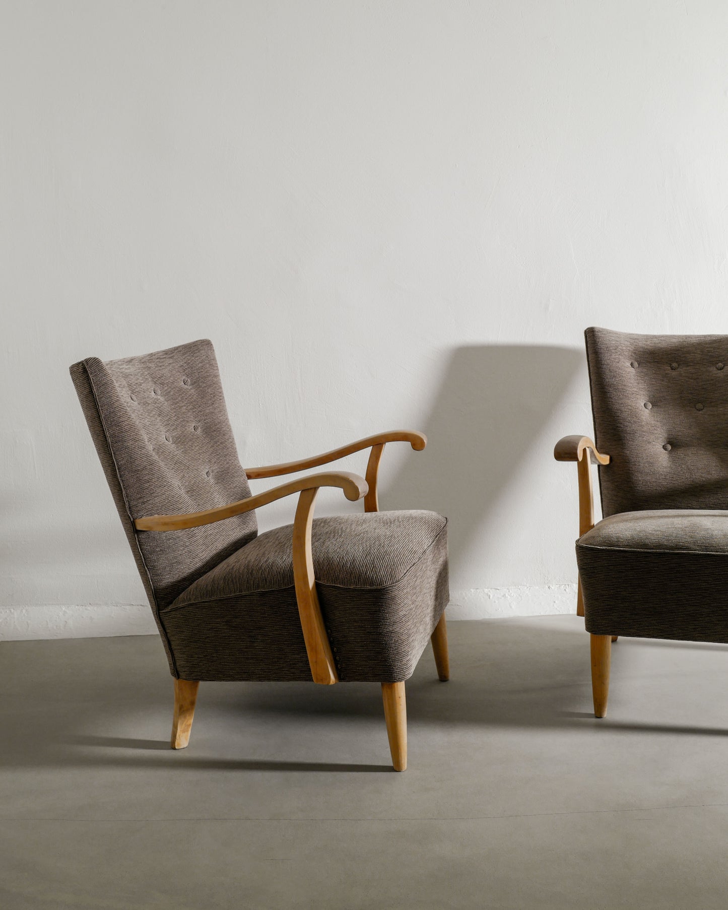 SWEDISH MODERN ARMCHAIRS, 1940s