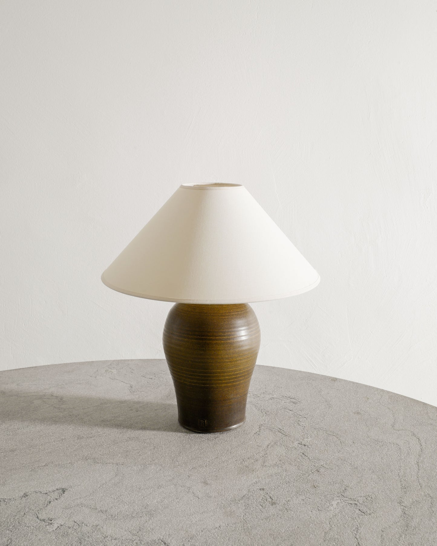 STONEWARE LAMP DENMARK, 1960s