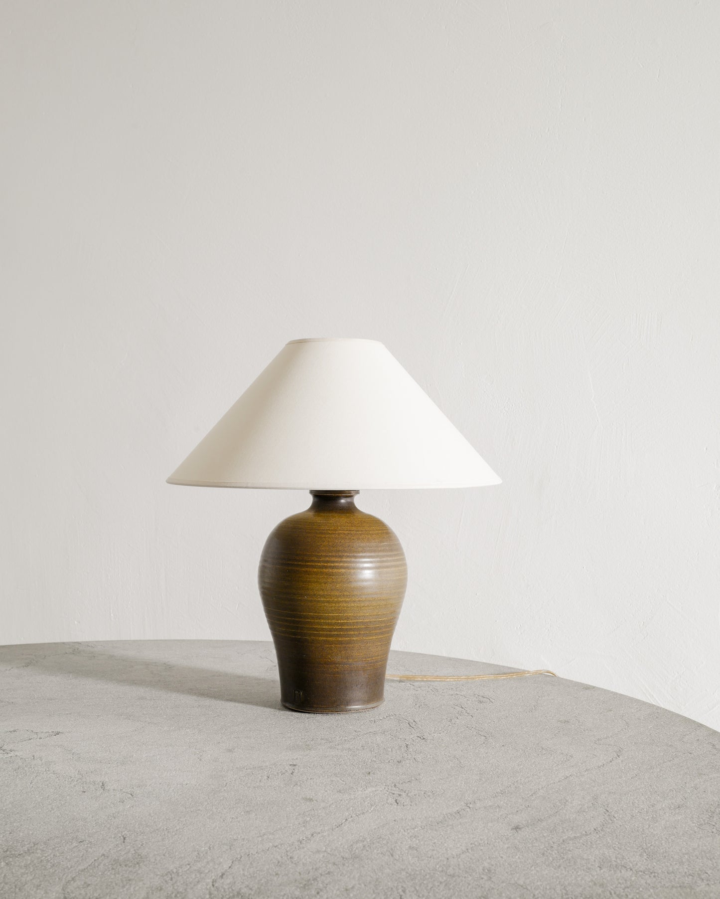 STONEWARE LAMP DENMARK, 1960s