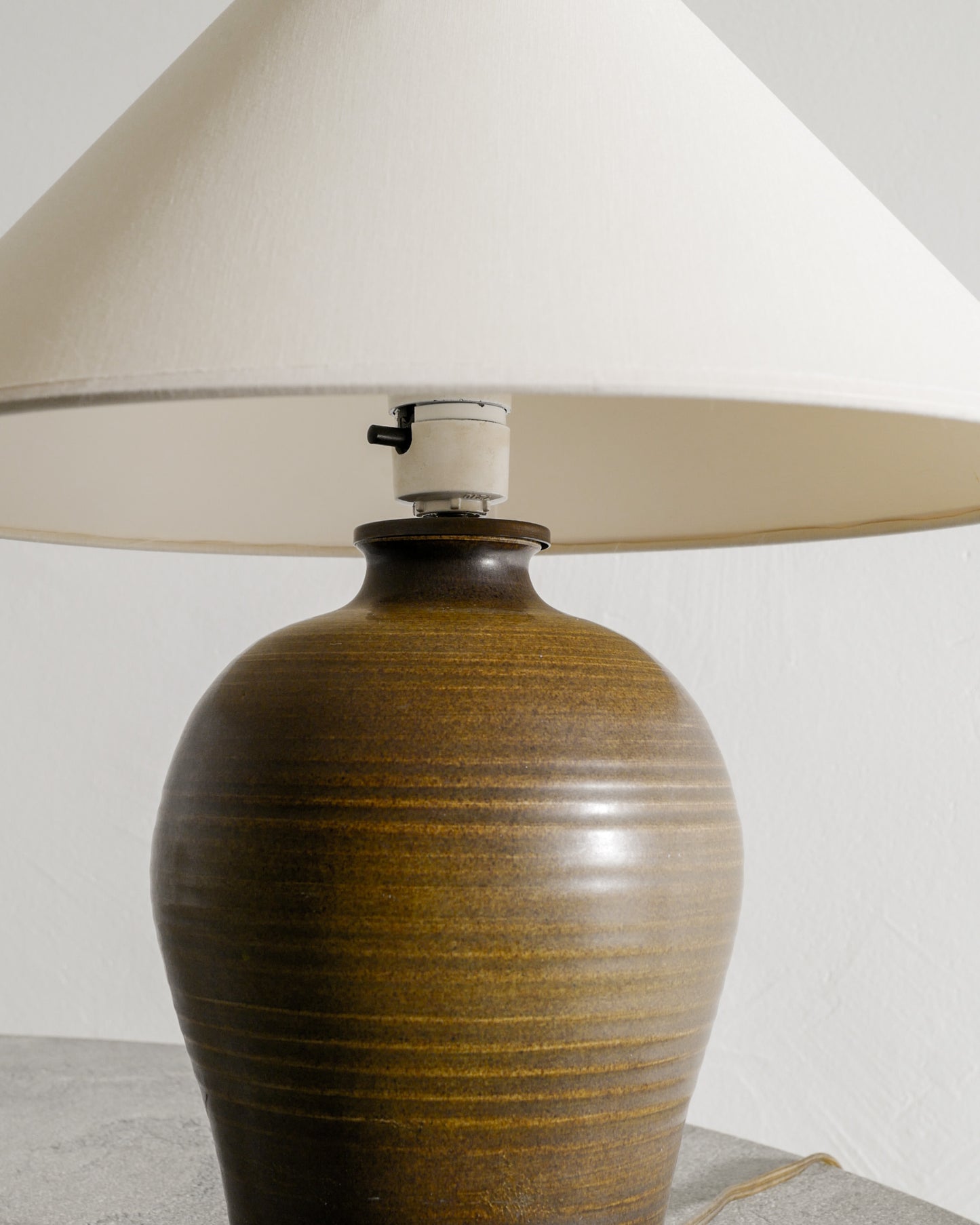 STONEWARE LAMP DENMARK, 1960s