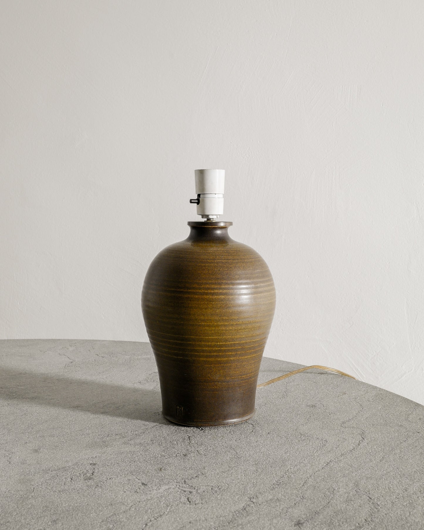 STONEWARE LAMP DENMARK, 1960s