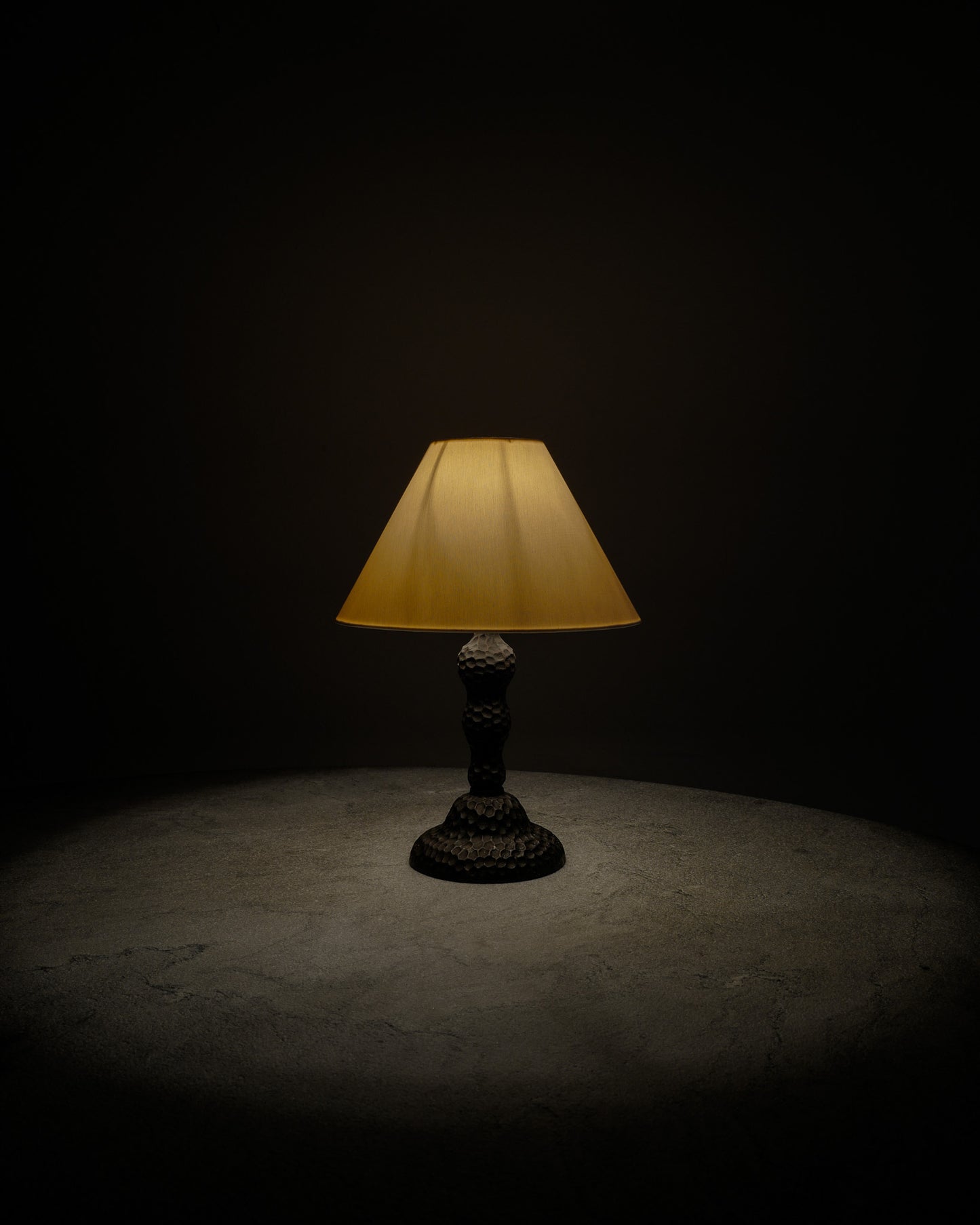 DANISH CAST IRON LAMP, 1940s