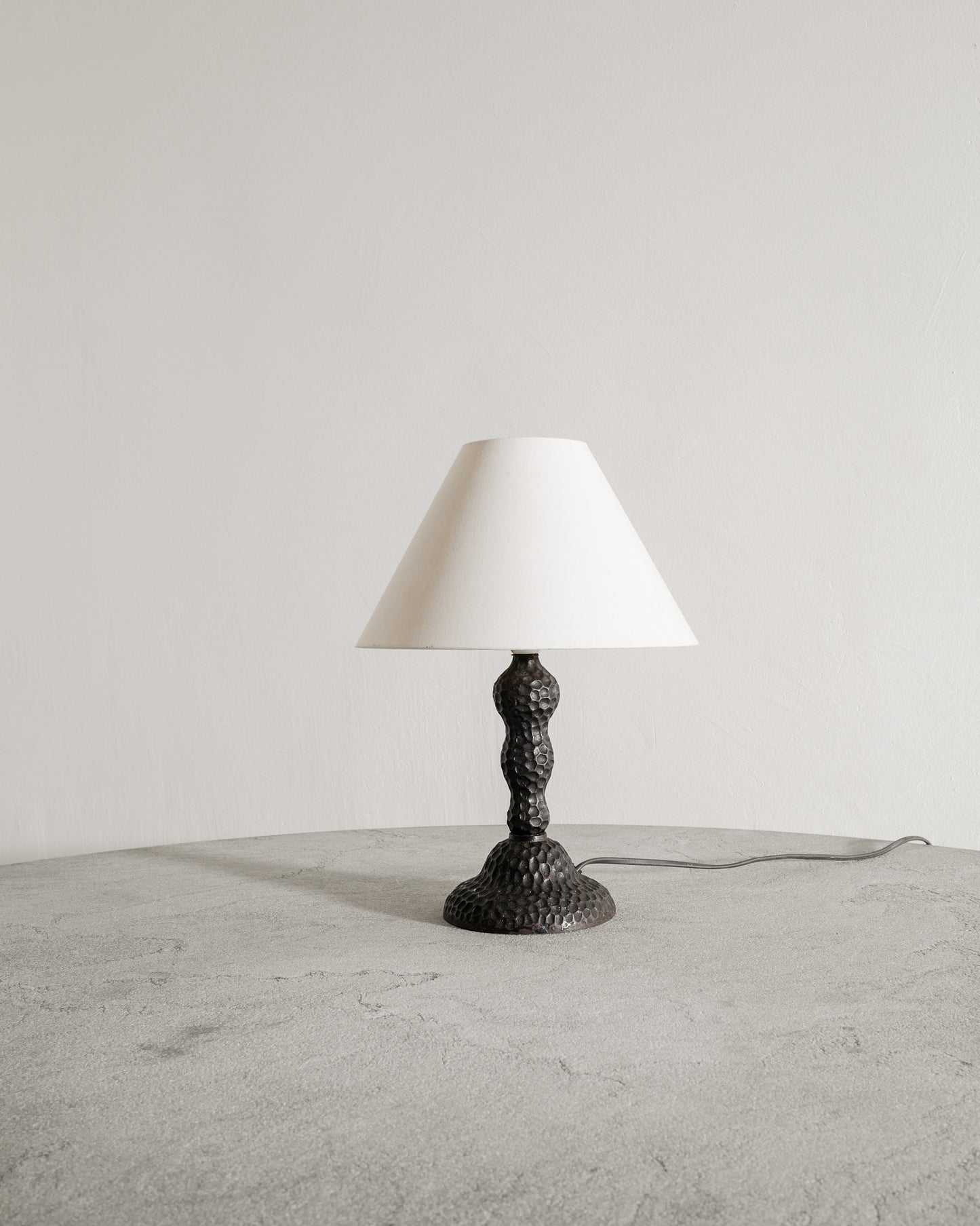 DANISH CAST IRON LAMP, 1940s