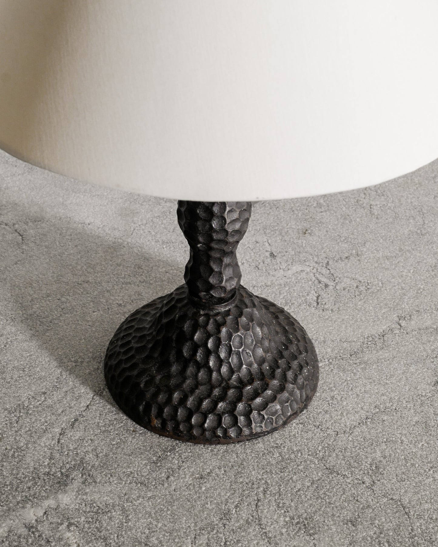 DANISH CAST IRON LAMP, 1940s