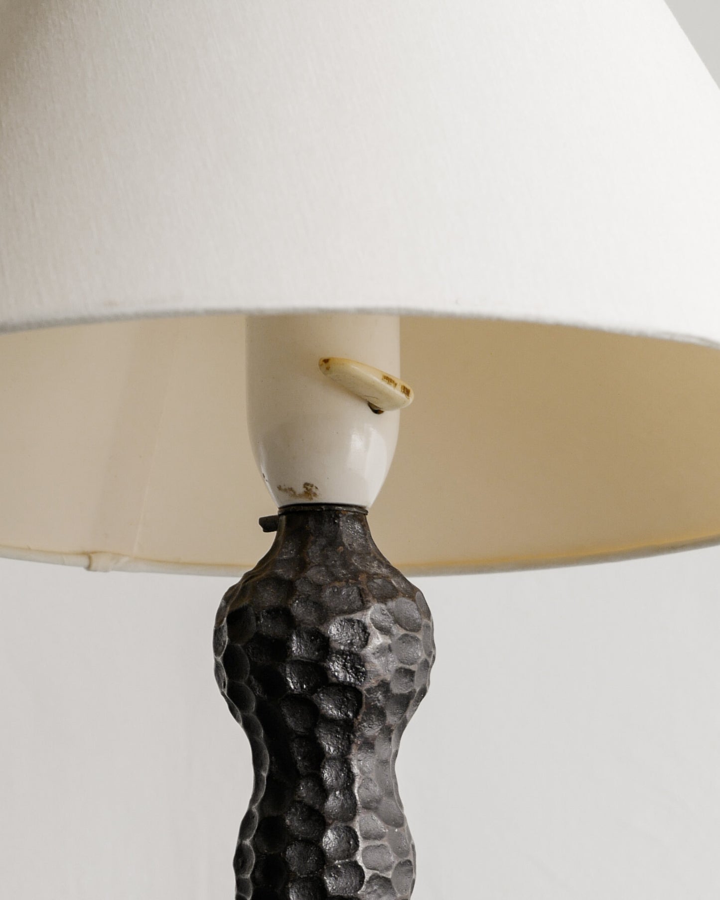 DANISH CAST IRON LAMP, 1940s