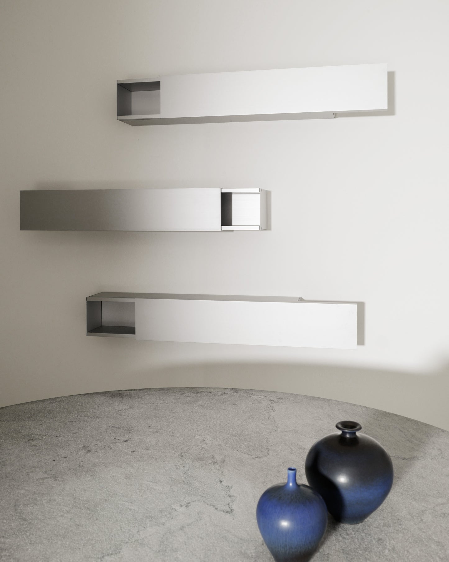 SHIGERU UCHIDA ALUMINUM SHELVES, 1990s