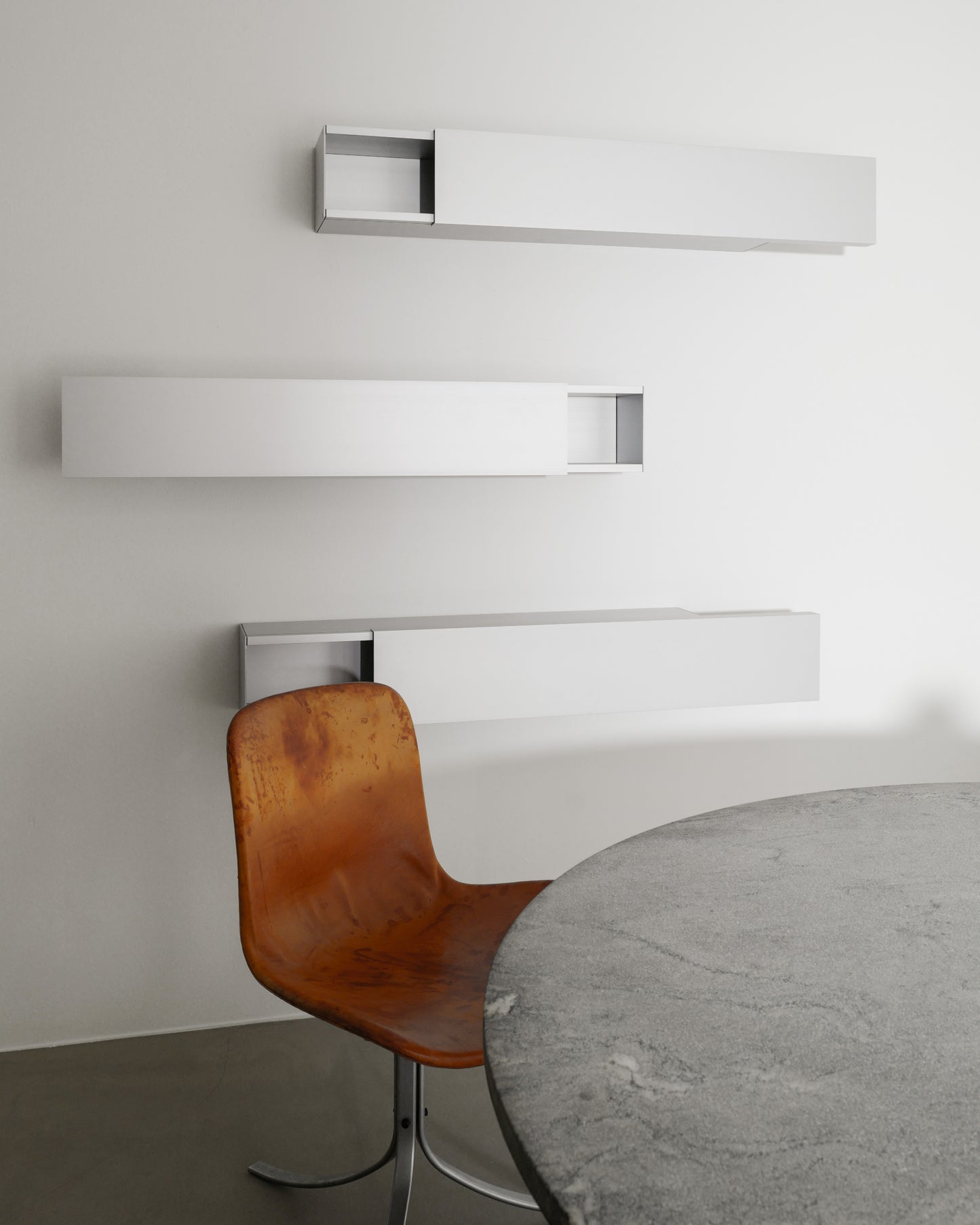 SHIGERU UCHIDA ALUMINUM SHELVES, 1990s