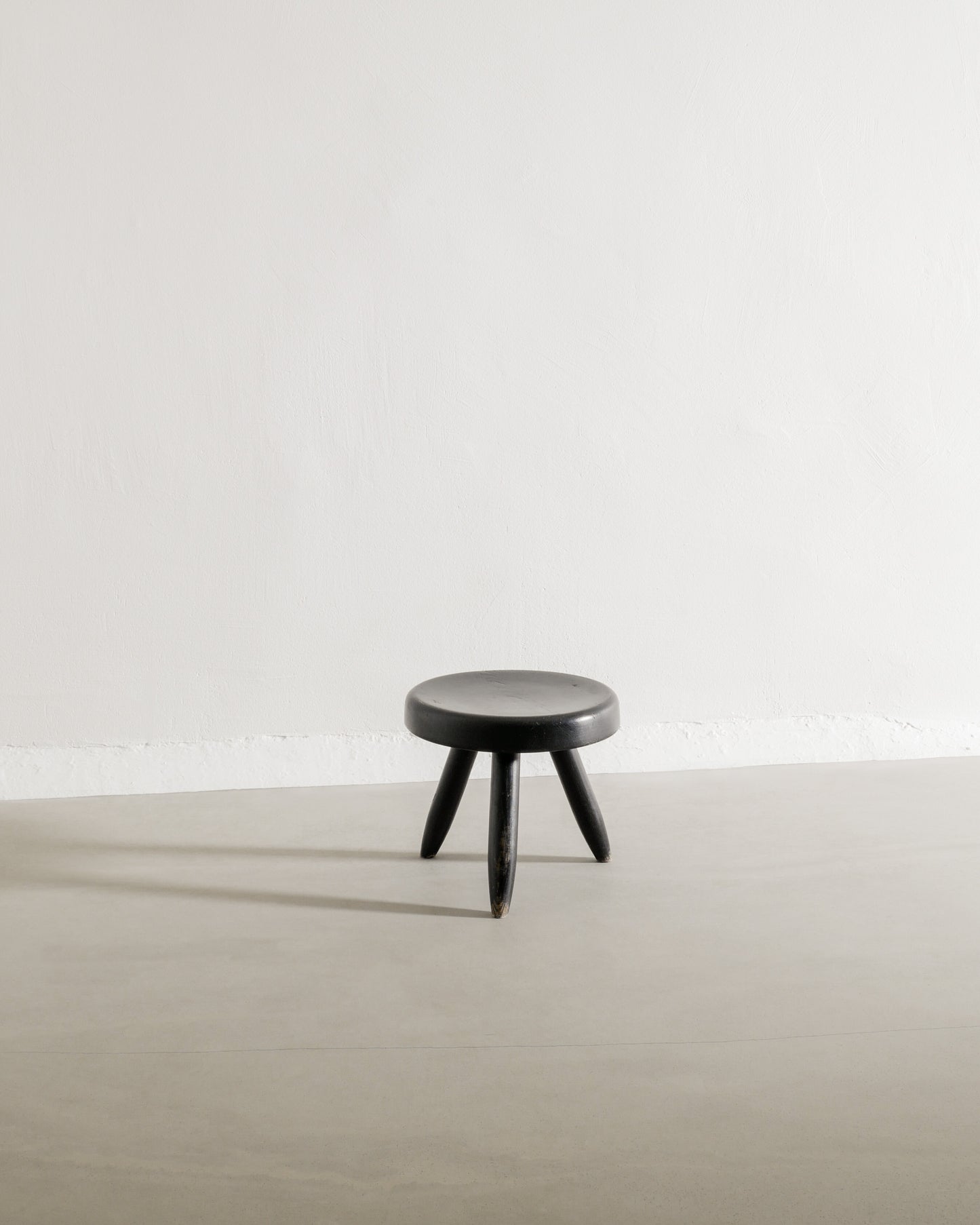 CHARLOTTE PERRIAND BLACK STOOL, 1960s