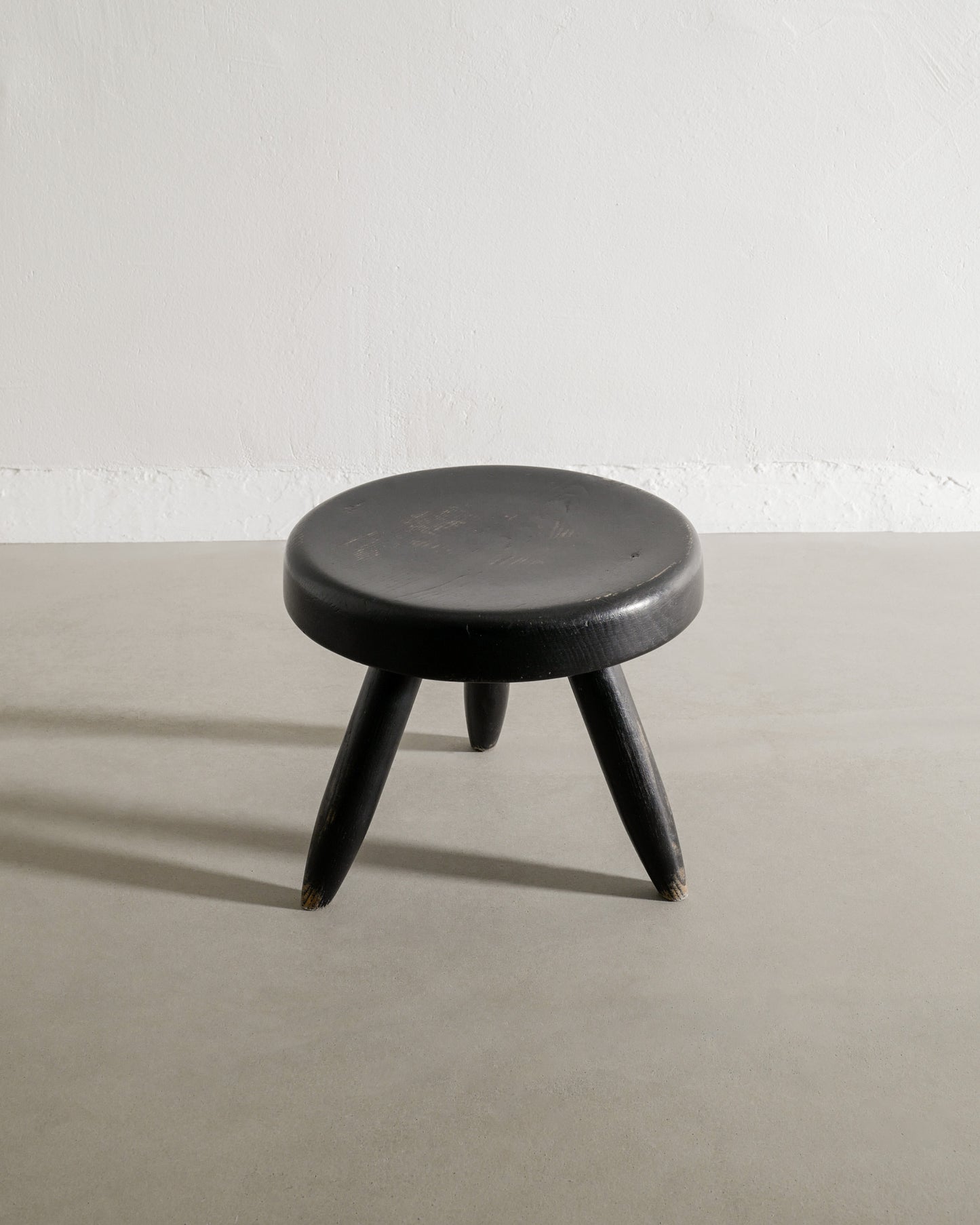 CHARLOTTE PERRIAND BLACK STOOL, 1960s