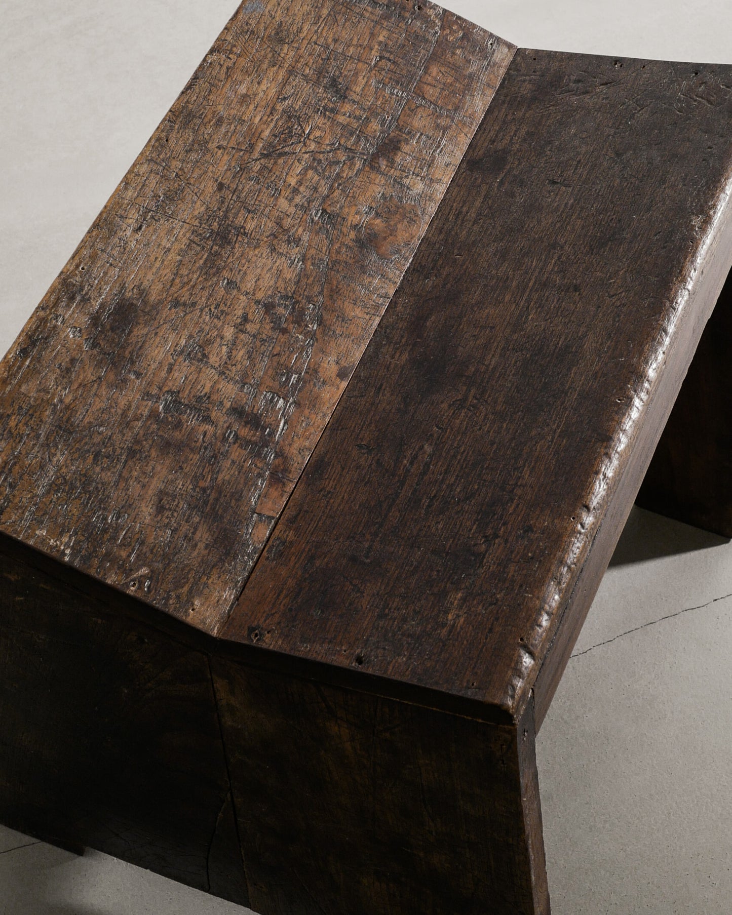PIERRE JEANNERET "SEWING" TEAK STOOL, 1950s