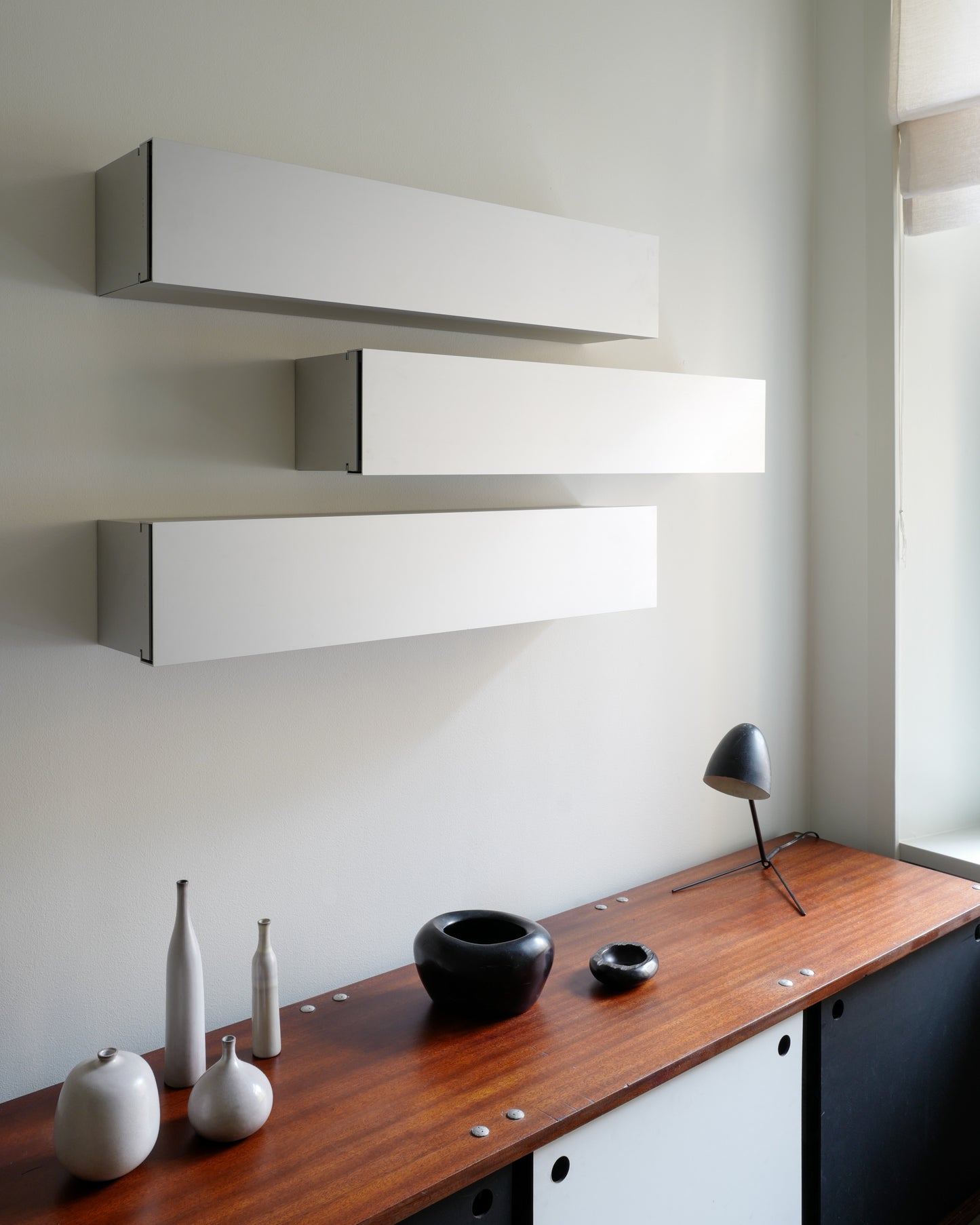 SHIGERU UCHIDA ALUMINUM SHELVES, 1990s