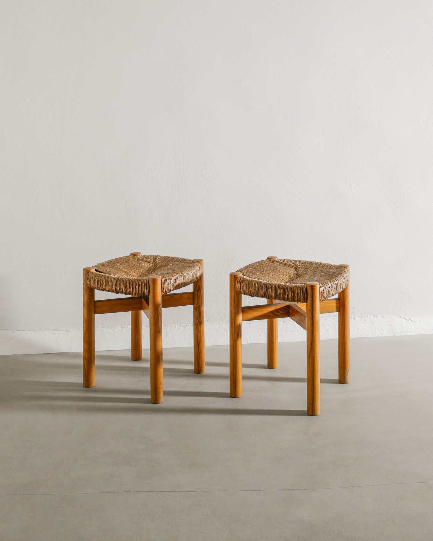 CHARLOTTE PERRIAND MERIBEL STOOLS, 1960s