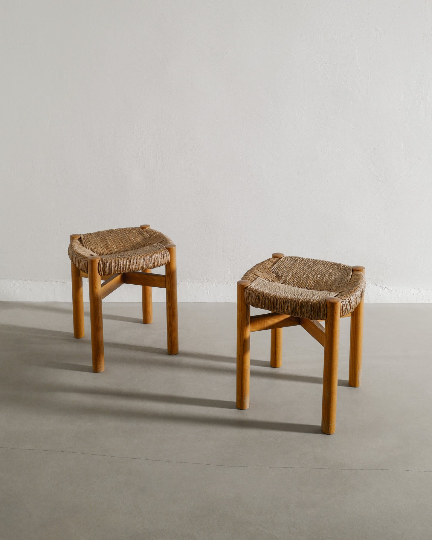 CHARLOTTE PERRIAND MERIBEL STOOLS, 1960s