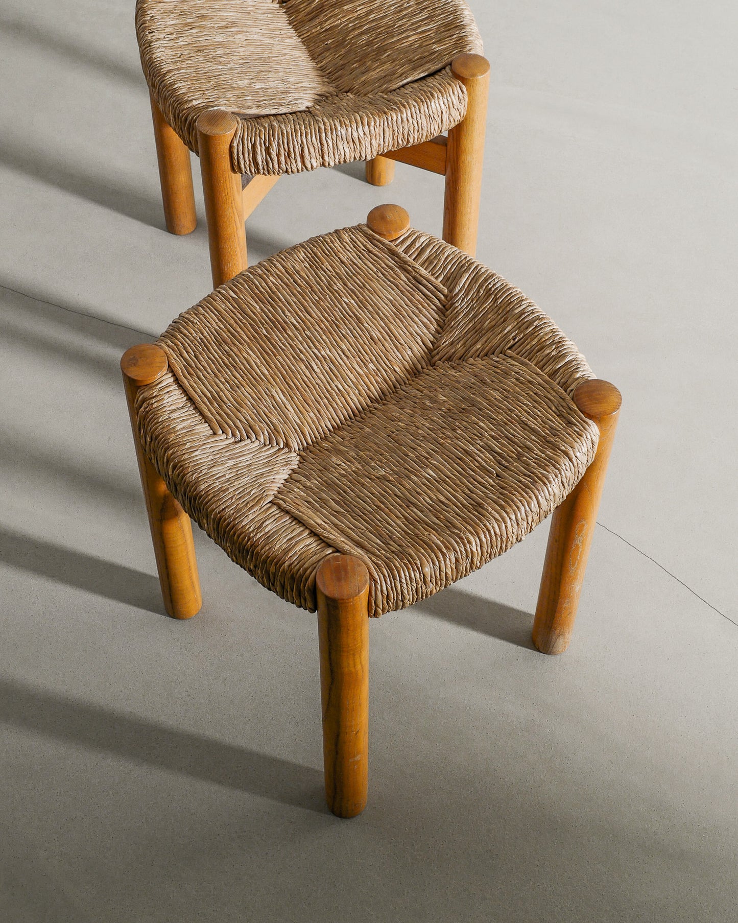 CHARLOTTE PERRIAND MERIBEL STOOLS, 1960s
