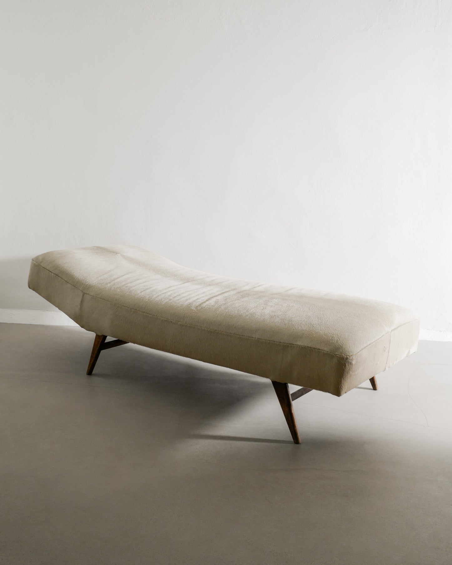 SWEDISH DAYBED IN TEAK AND HIDE, 1960s