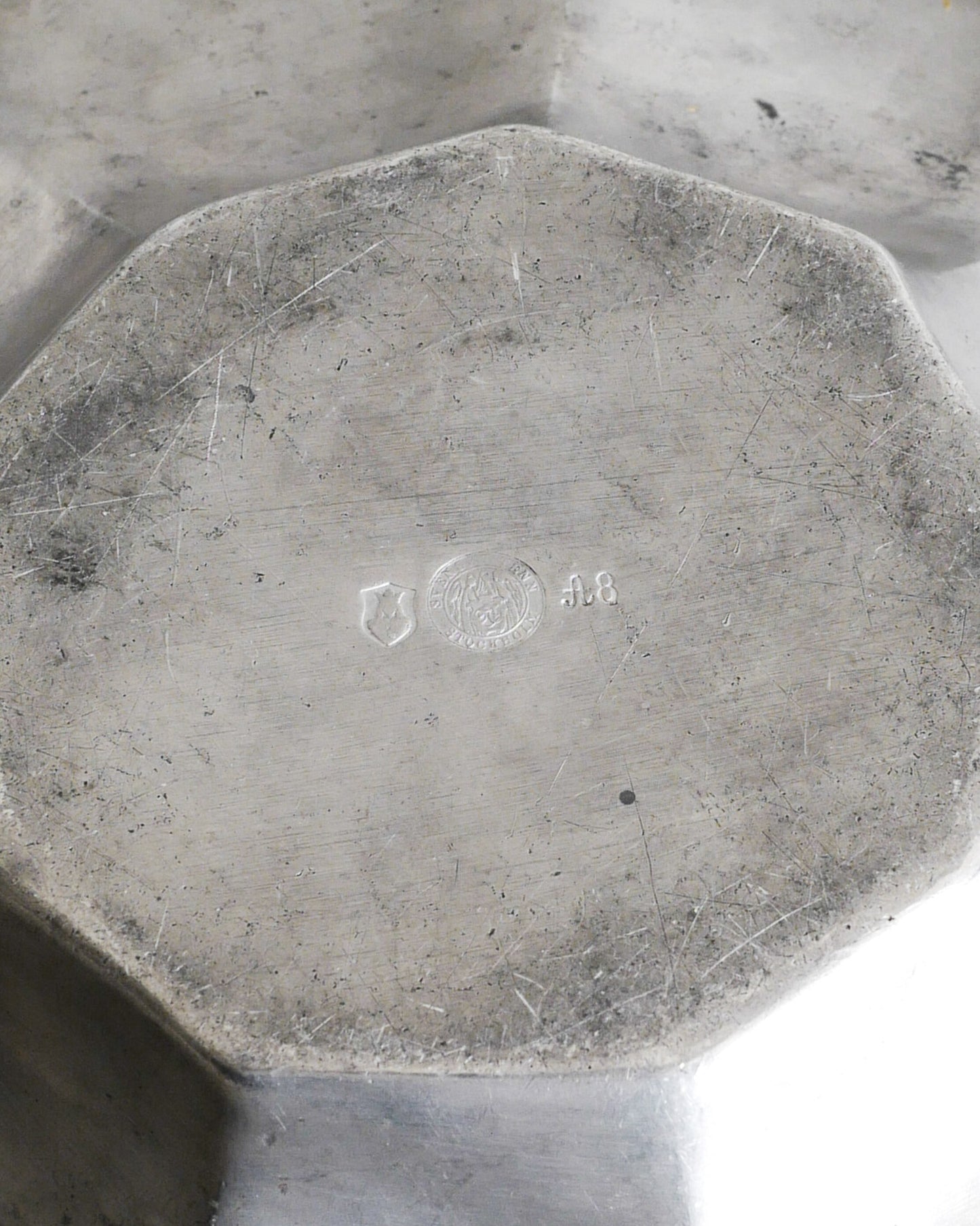 ESTRID ERICSON PEWTER FRUIT DISH, 1920s