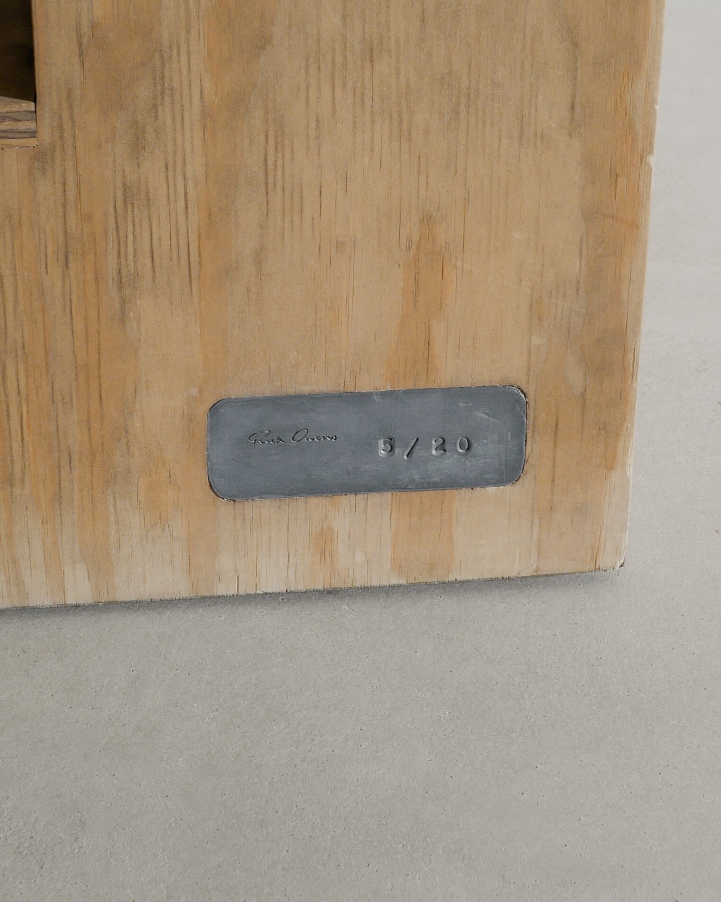 RICK OWENS STAG CHAIR, 2007