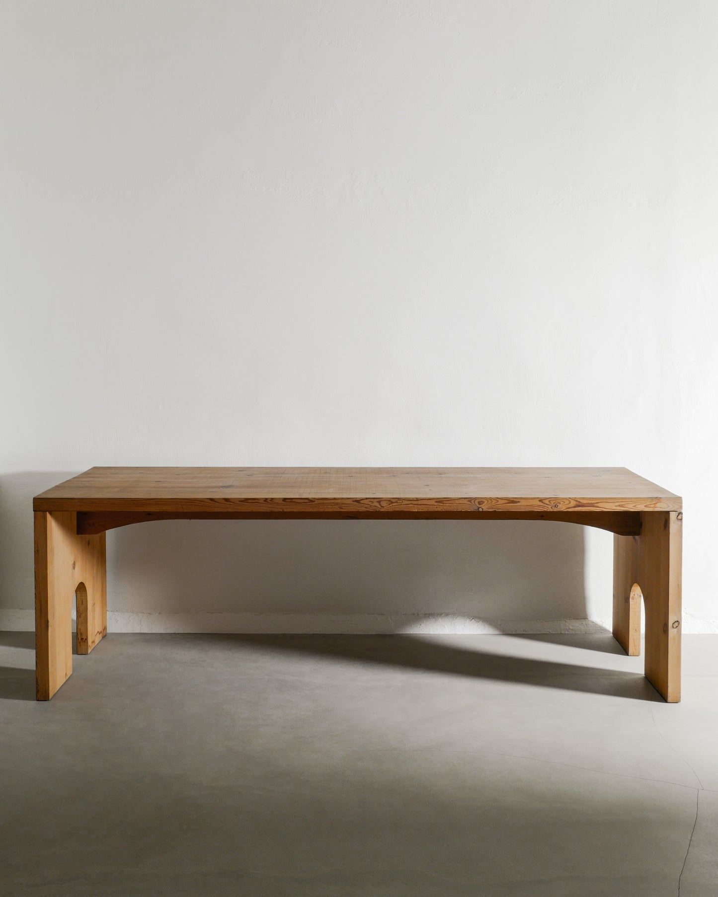 MARIO CEROLI PINE TABLE, 1970s